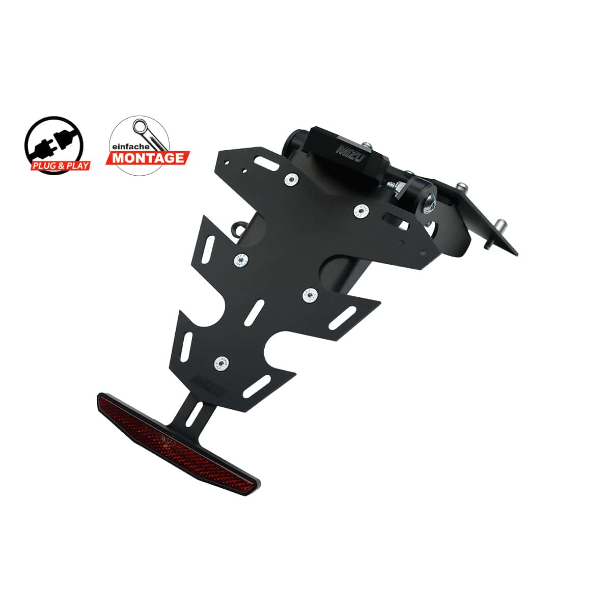 Mizu Kennzeichenhalter Plug & Play CH für CRF 1100 AT/AS 19-23 - Motorradteile & Ersatzteile - Anbauteile