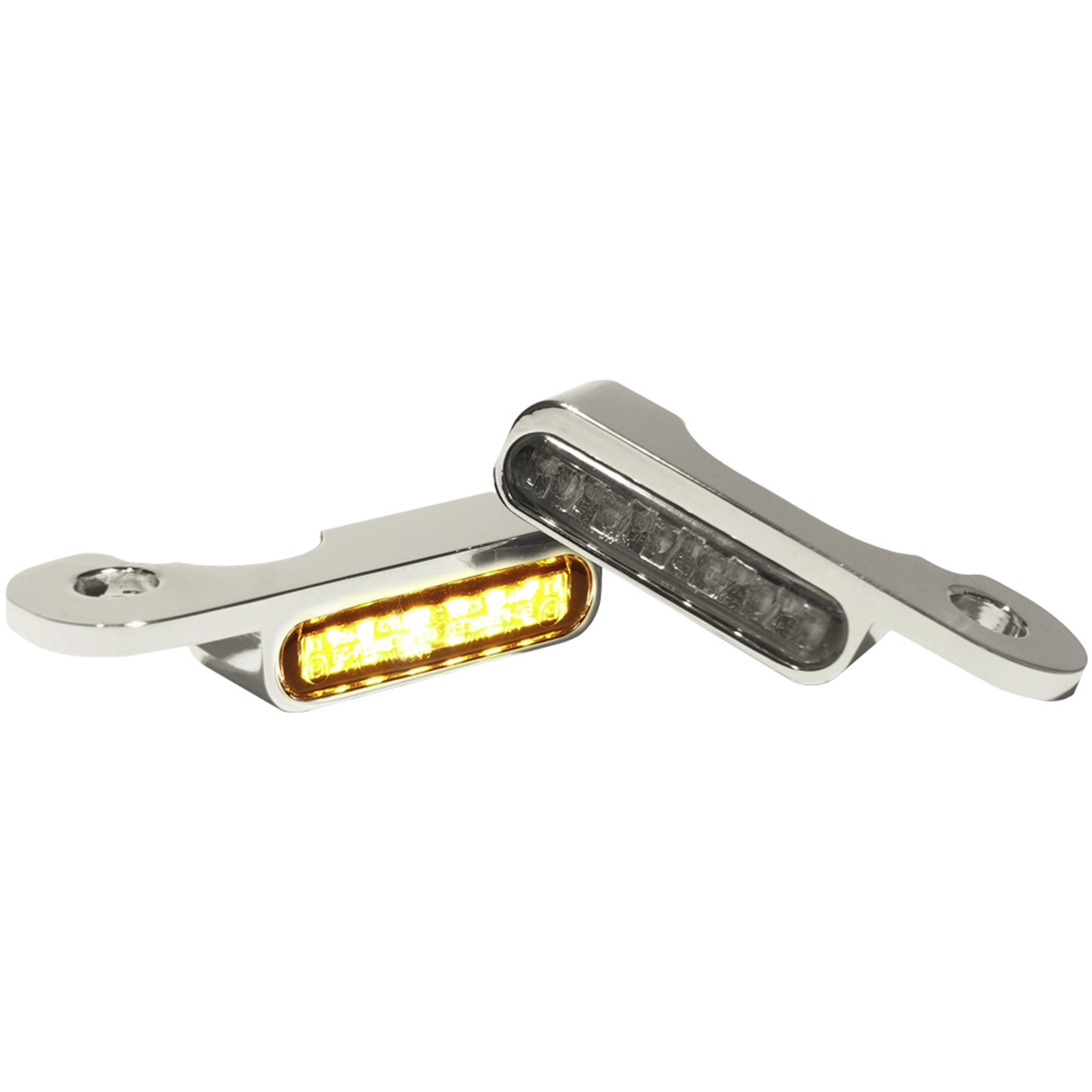 HeinzBikes LED Alu Blinkerpaar vorne für Harley CVO 2002- chrom - Motorradteile & Ersatzteile - Beleuchtung