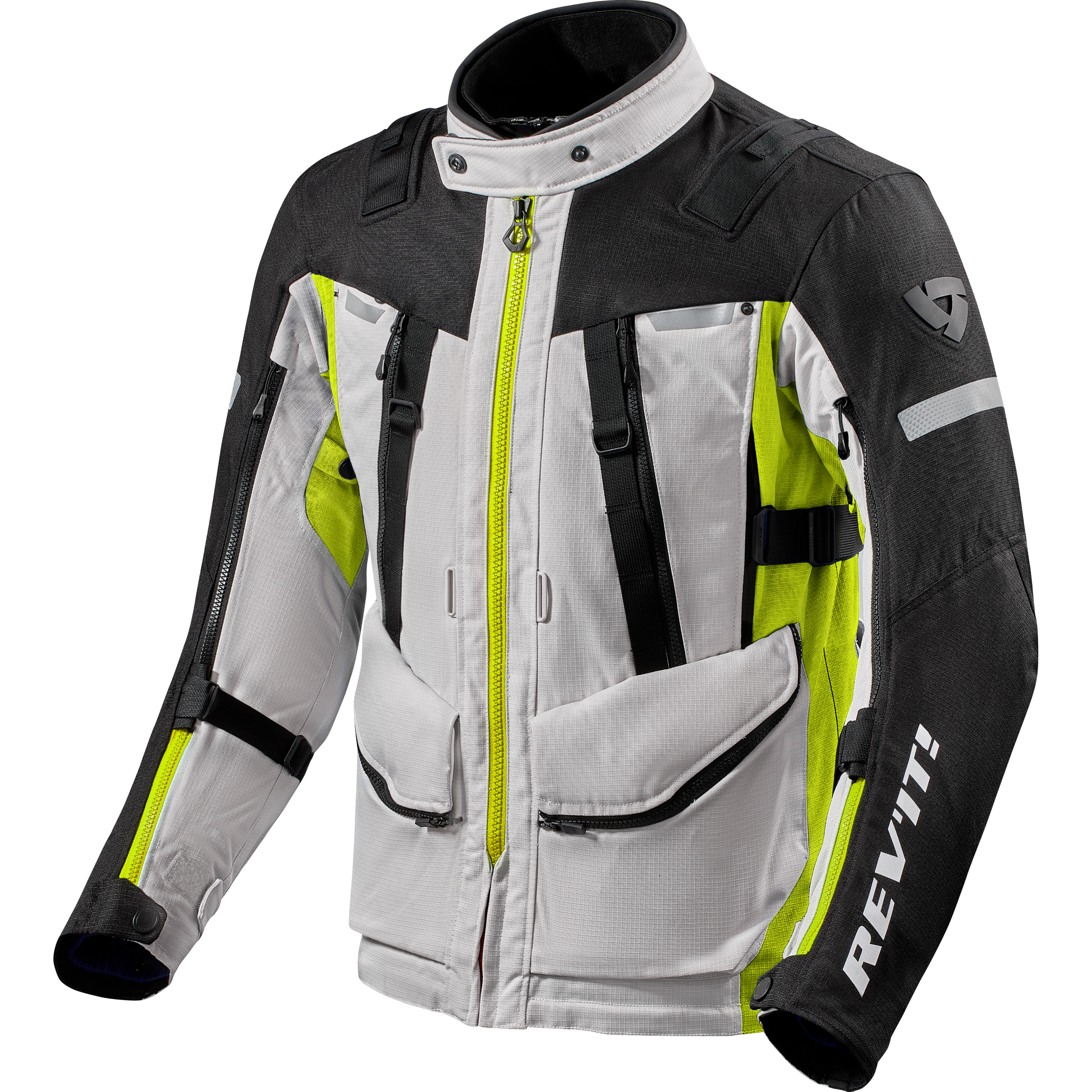 REV'IT!-Sand 4 H2O Textiljacke silber/neon-gelb 3XL-2016101999009013