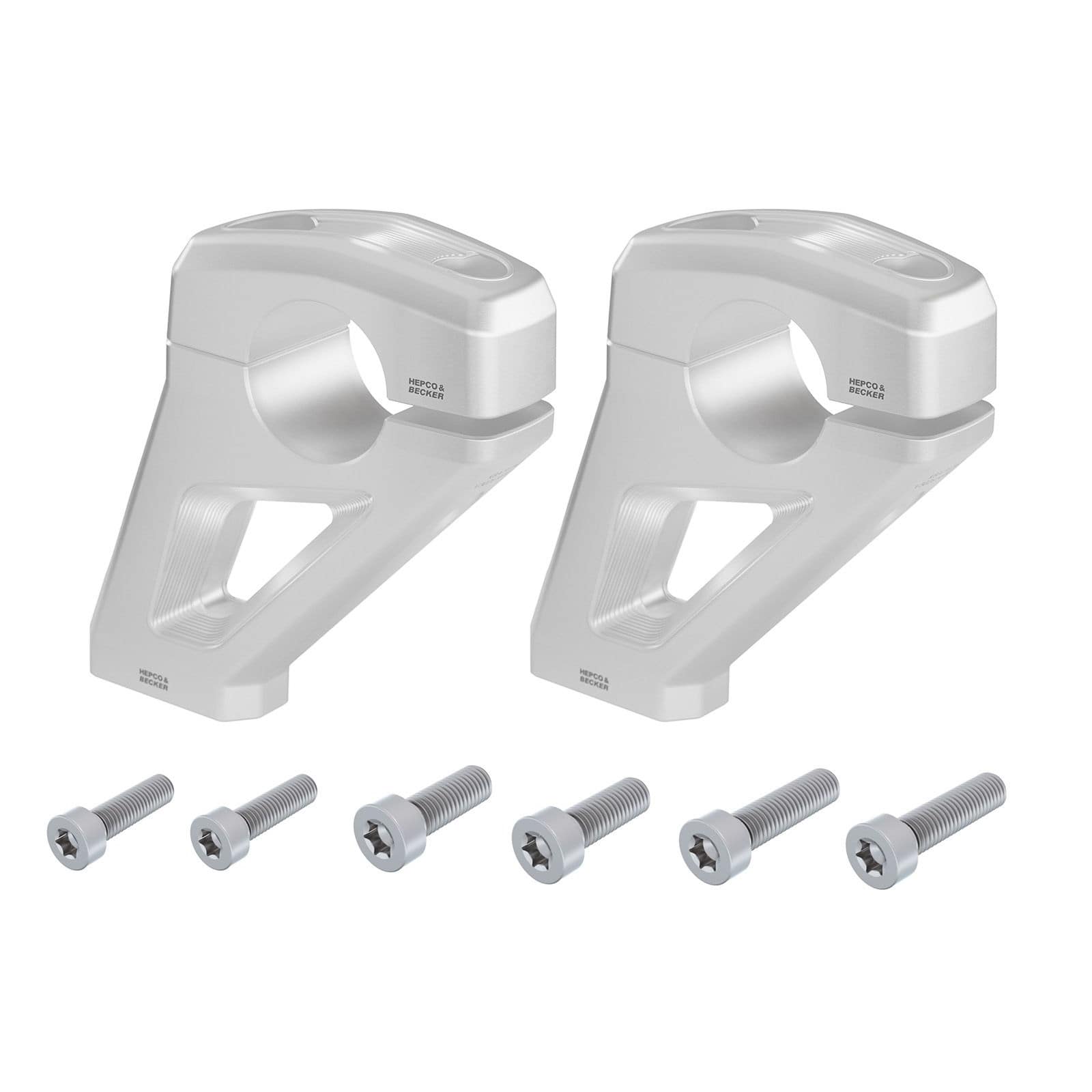 Hepco & Becker déport de guidon 30/21mm argent pour BMW R 12 G/S