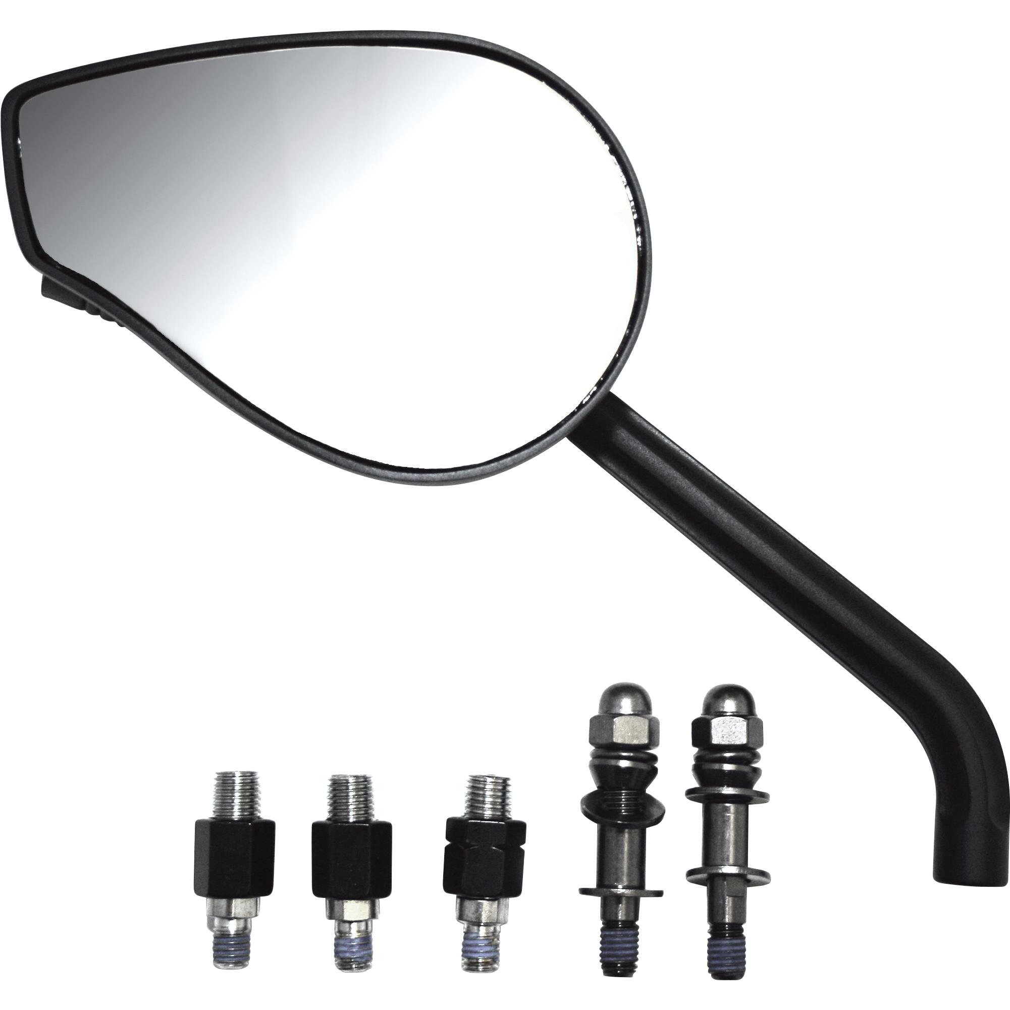 Highsider-Lenkerspiegelpaar M10+Harley Phoenix 1 Alu schwarz-5706381113004681