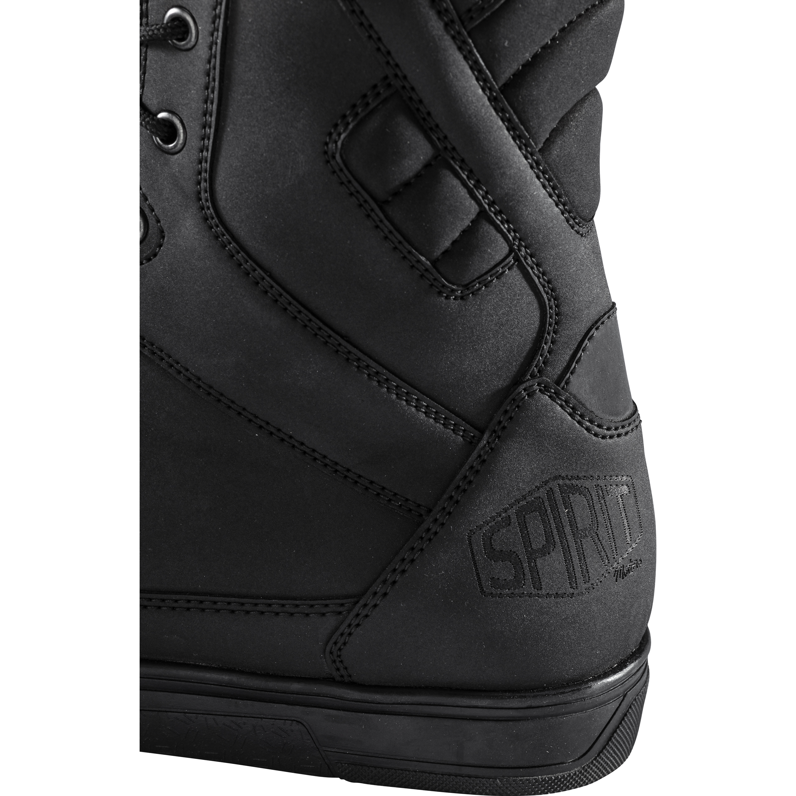 Spirit Motors-Joe Flow Motorradschnürstiefel kurz schwarz 48-3006631999001748