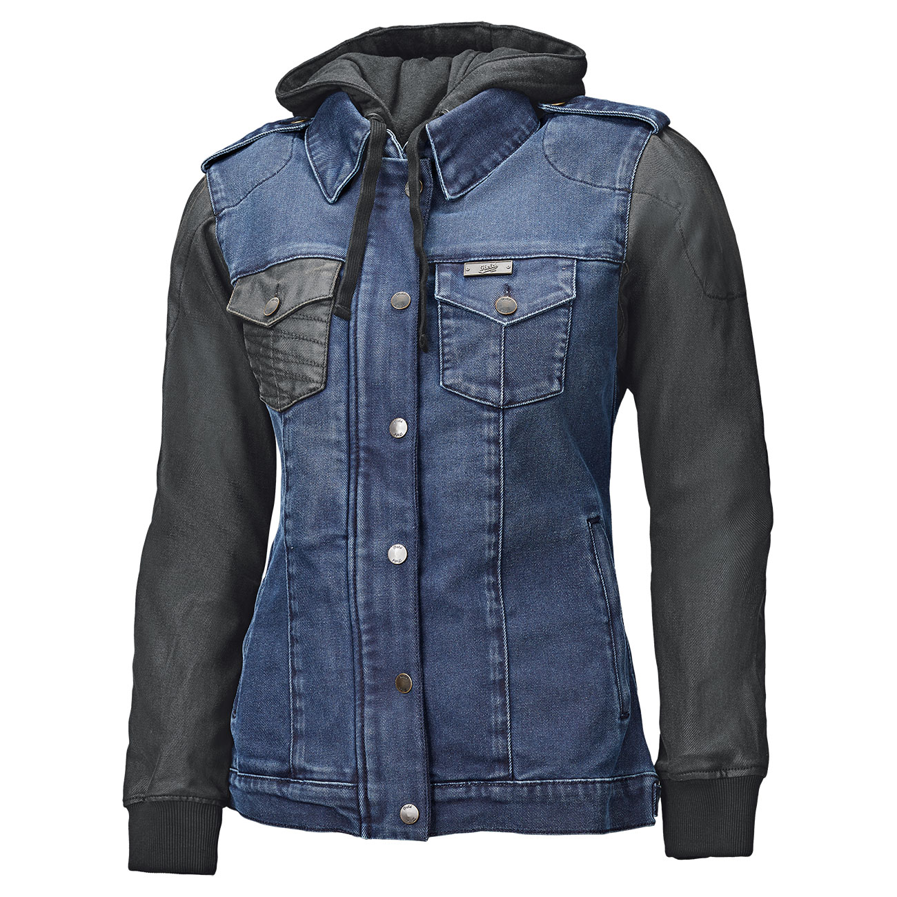 Held Petrol Damen Jeanshemd blau/schwarz L - Motorradbekleidung - Freizeitbekleidung