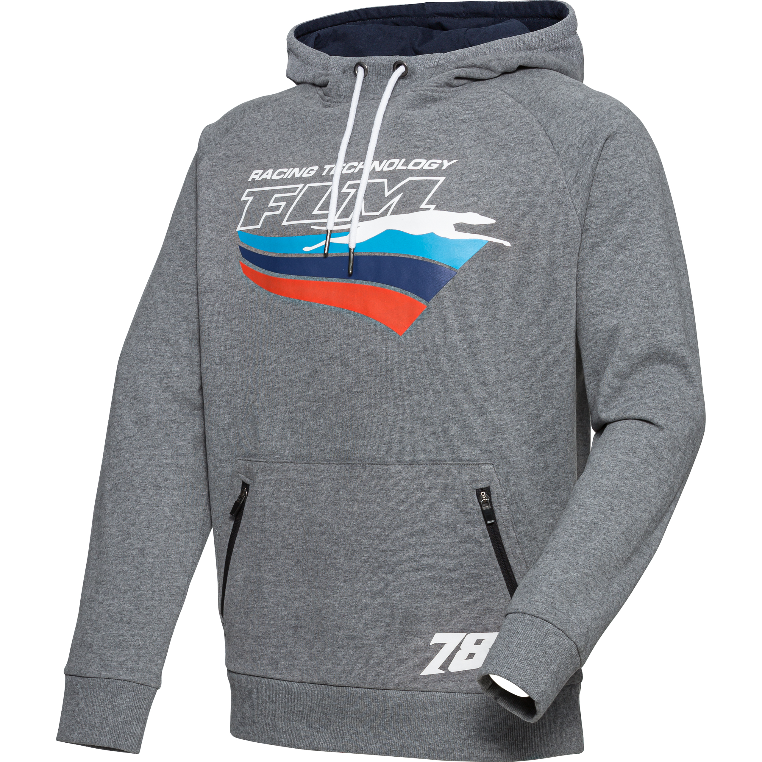 FLM Hoodie Casey grau L - Motorradbekleidung - Motorradjacken