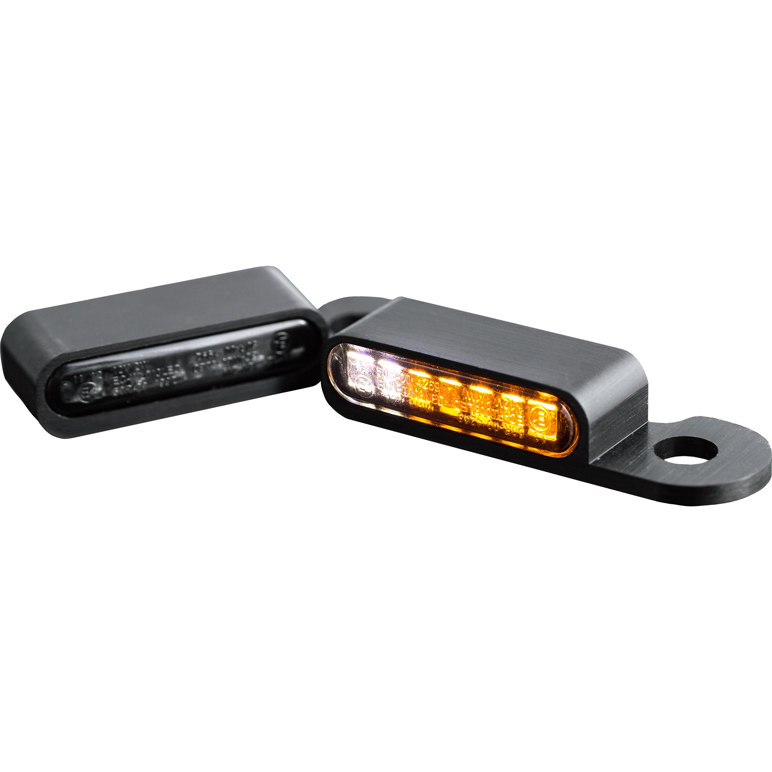 HeinzBikes-LED Alu Blinker/Positionslichtpaar vorne für Harley-5709281