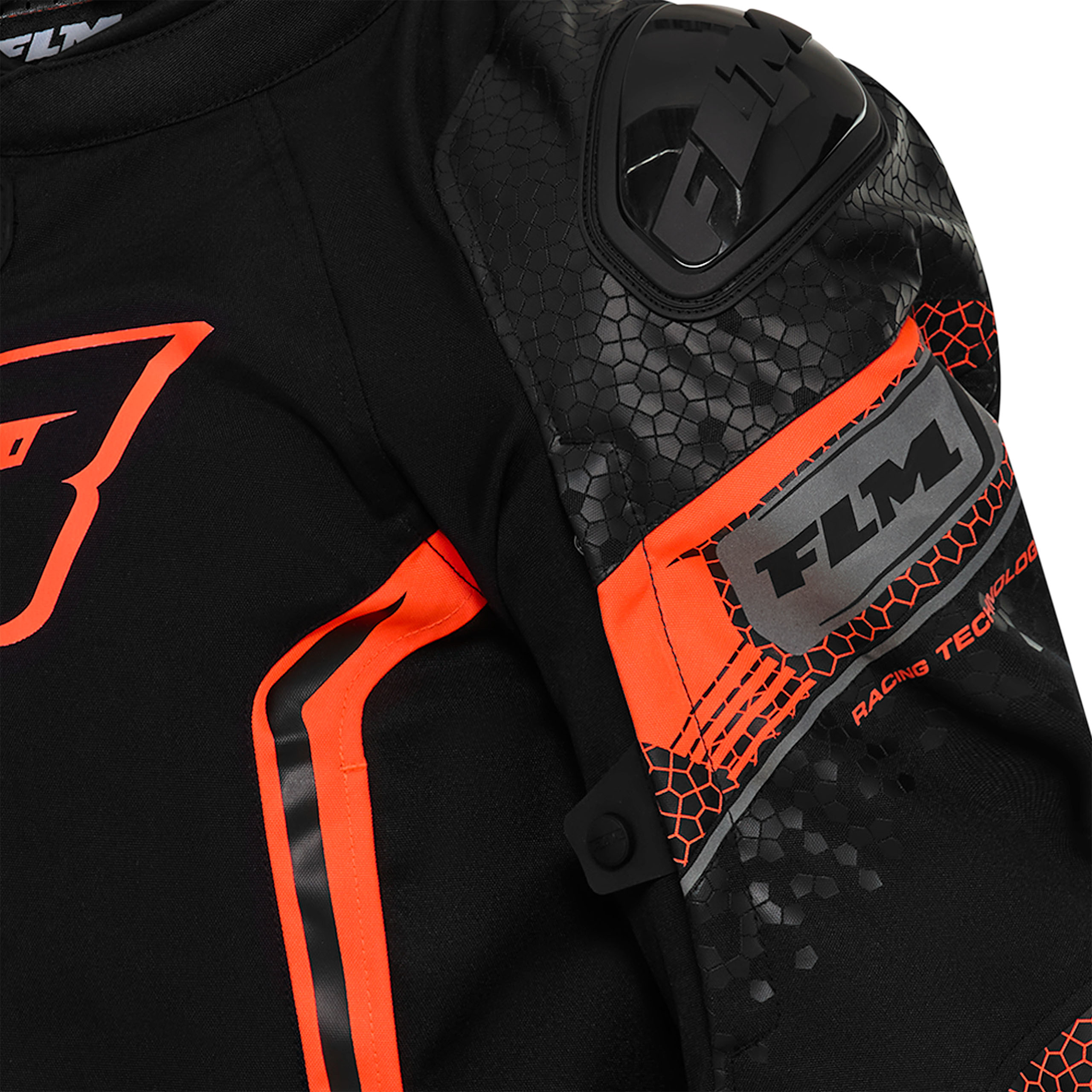 FLM-Octane Textiljacke 2 schwarz/rot S-0000827999033008