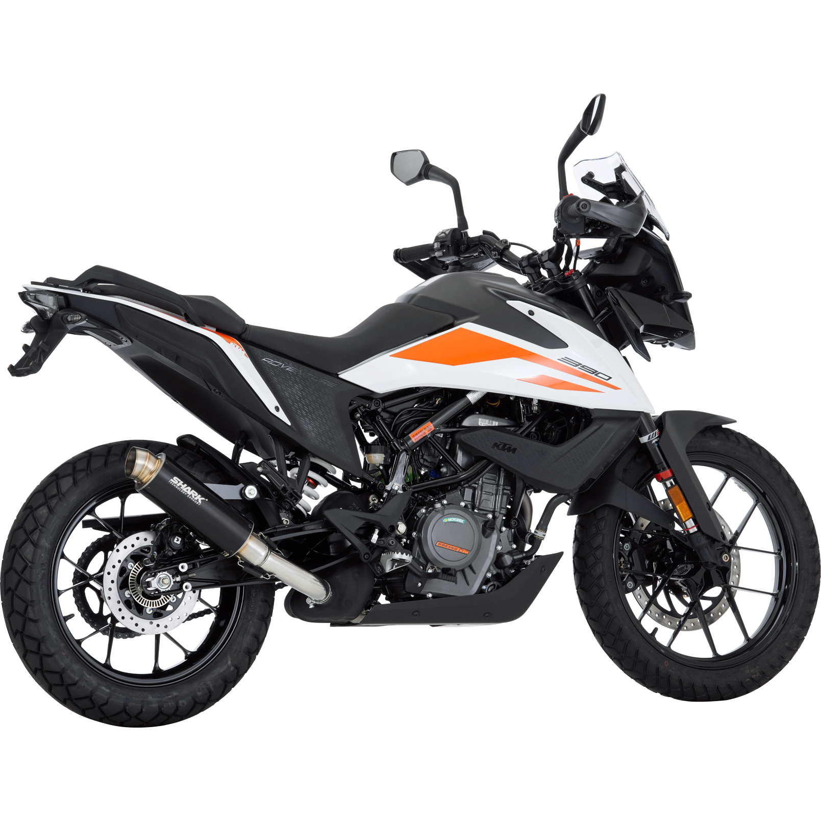 Shark exhaust SRC4 exhaust short black for KTM 390 Adventure