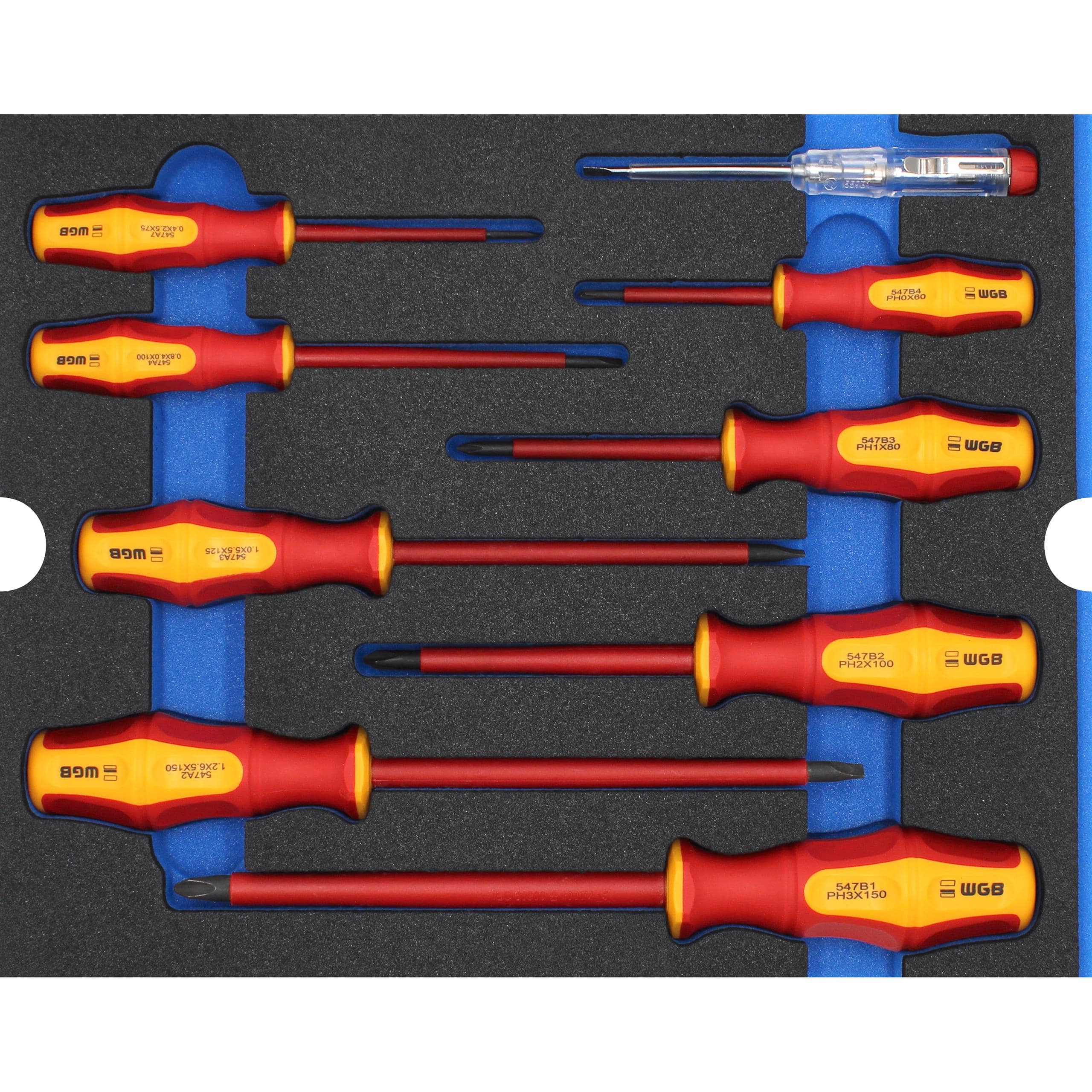 WGB-Schraubendrehersatz blau VDE 9-teilig-5732041163011080