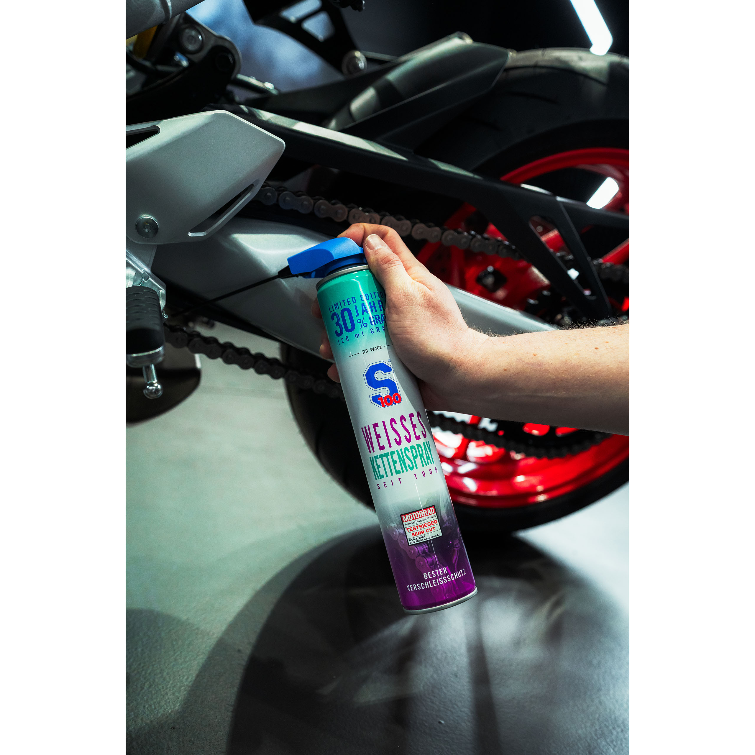 S100-Weißes Kettenspray Jubiläumsedition 520 ml-0002262238000078