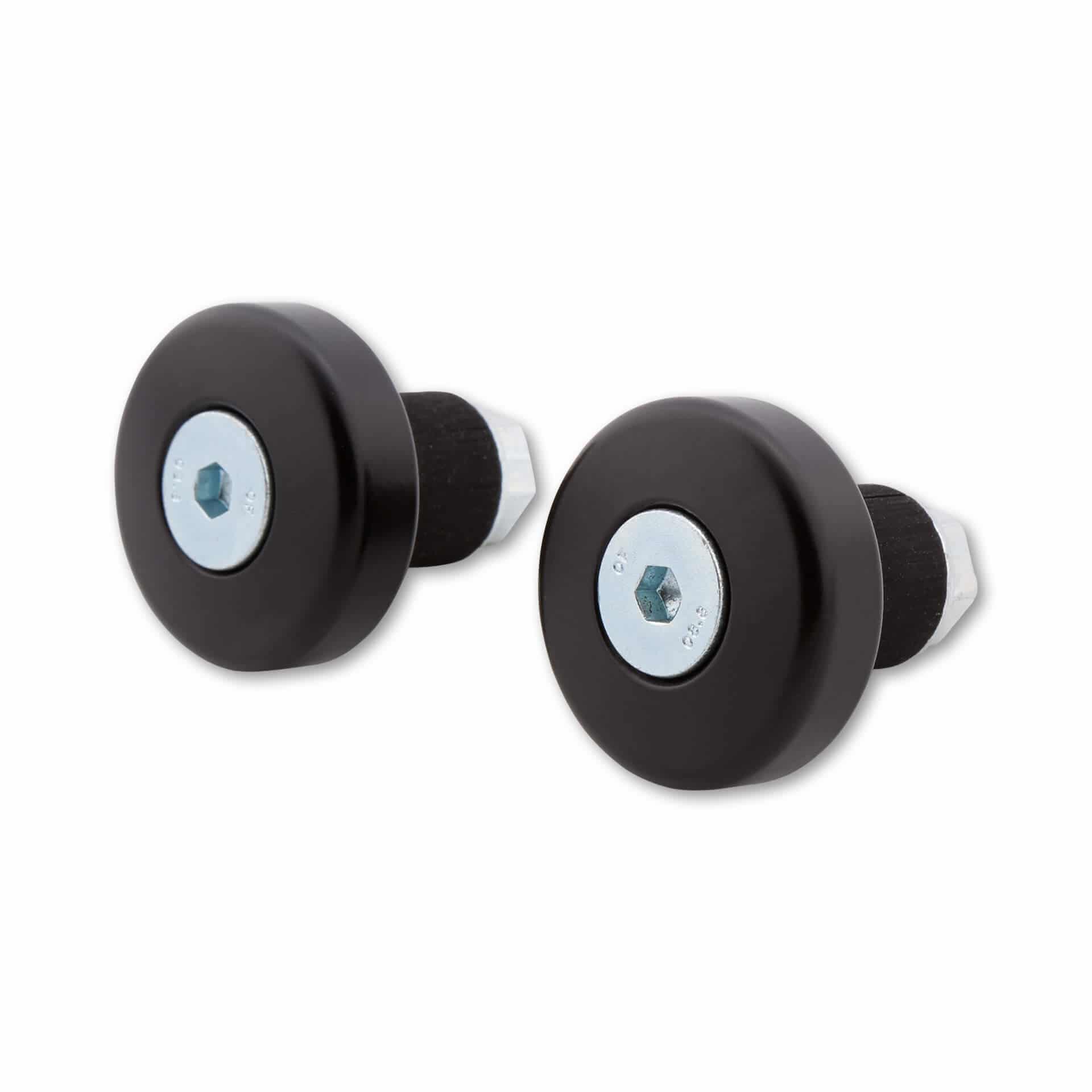 LSL Lenkerenden für 22mm Innen-Ø Flat Cap schwarz - Motorradteile & Ersatzteile - Lenker, Griffe & Hebel