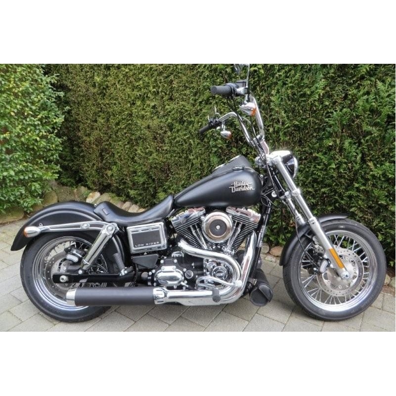 Miller Exhaust Auspuff Tapered schwarz/poliert für Low Rider 2014-2016 E3 - Motorradteile & Ersatzteile - Auspuff
