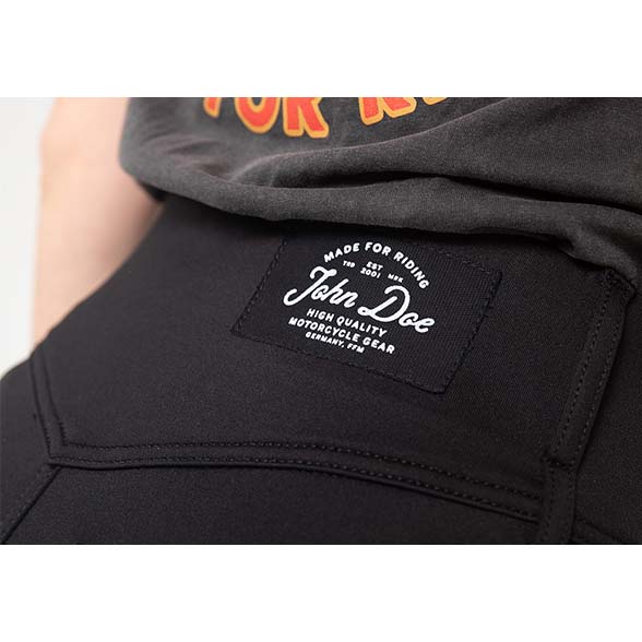 John Doe-Jeggy Monolayer Motorrad Damen Leggings schwarz  31/32-0000453001001239