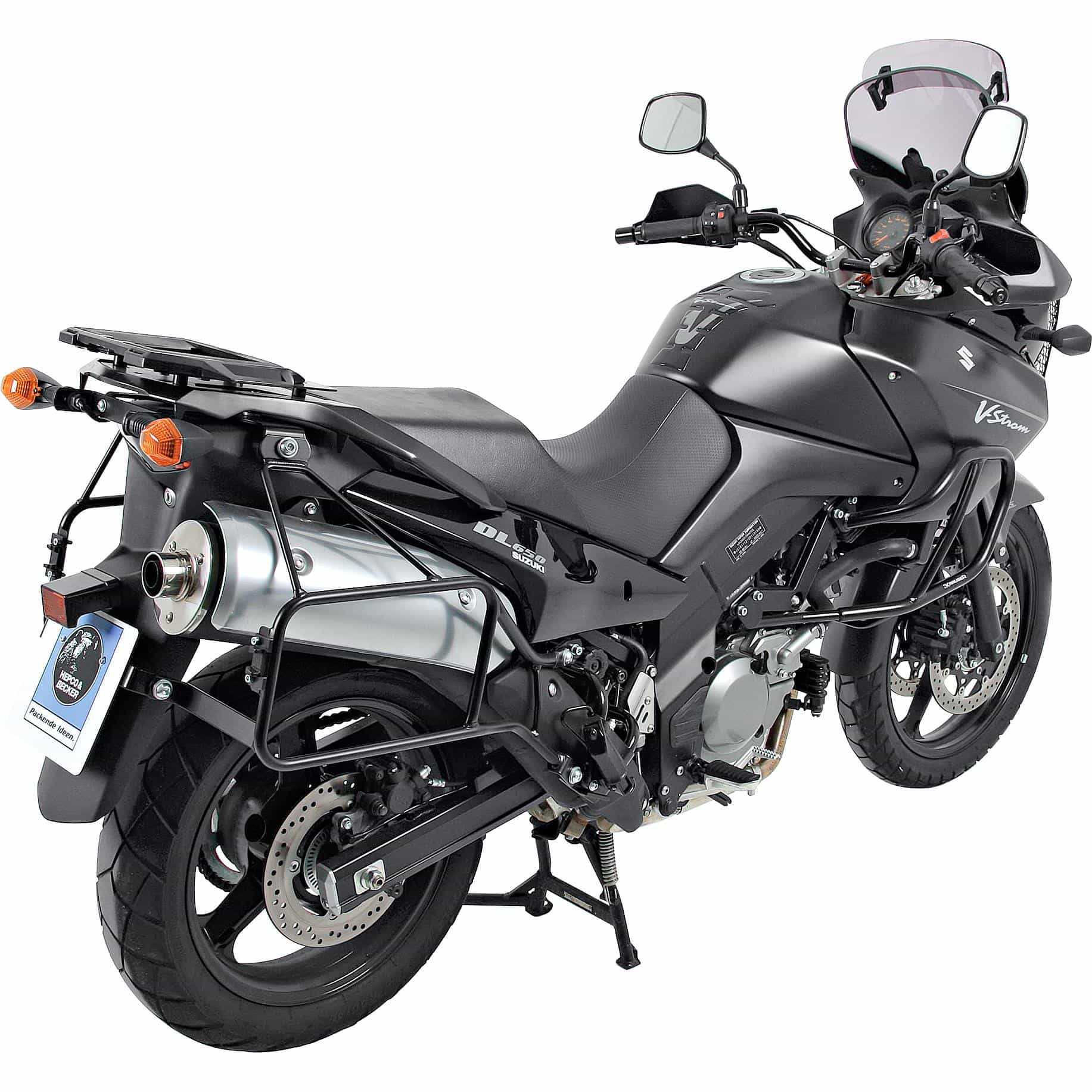 Hepco & Becker Lock-it Seitenkofferträger schwarz für DL 650 V-Strom 04-11 - Motorradzubehör - Motorradgepäck