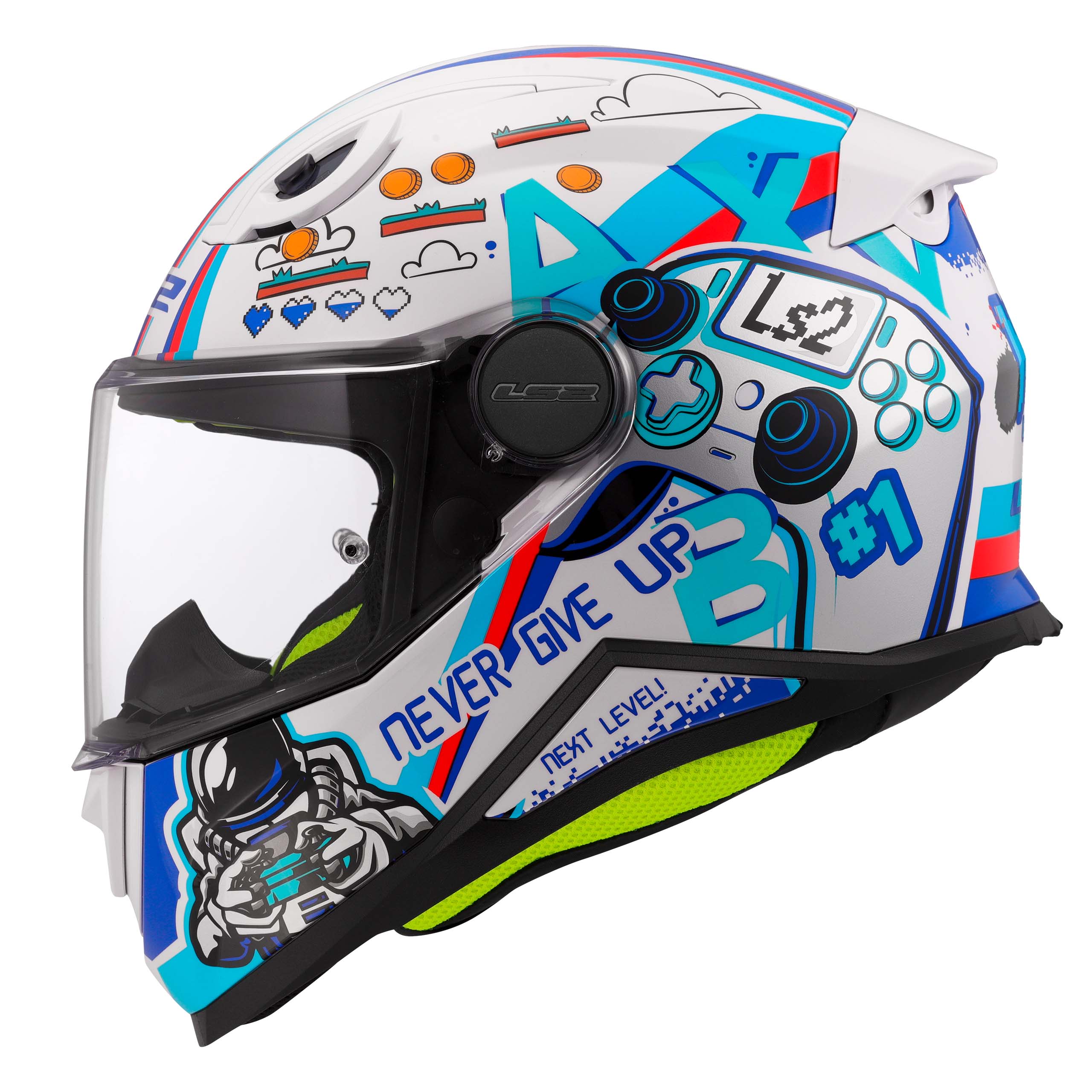 LS2 FF812 KID Next Level blau S - Helme & Brillen - Motorradhelme