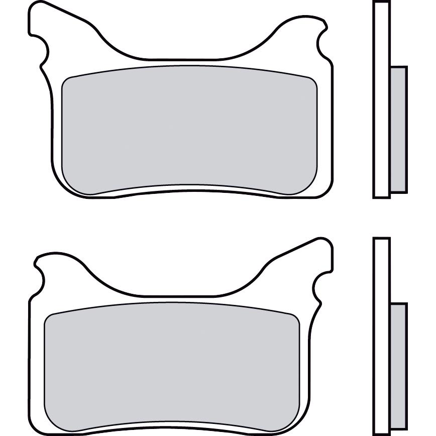 Brembo Bremsbeläge Sintermetall 07GR75.SX 76,7x49,7x8,3mm - Motorradteile & Ersatzteile - Bremsen