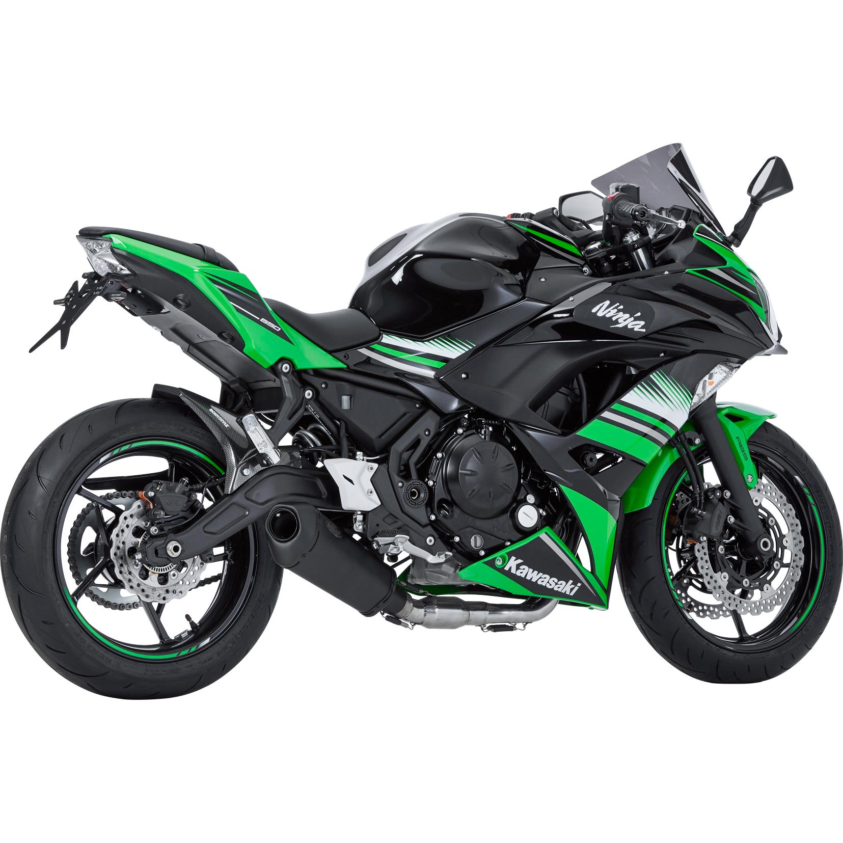 Shark exhaust DSX-10 Auspuff 2in1 schwarz für Kawa Z/Ninja 650 2017-2020 - Motorradteile & Ersatzteile - Auspuff