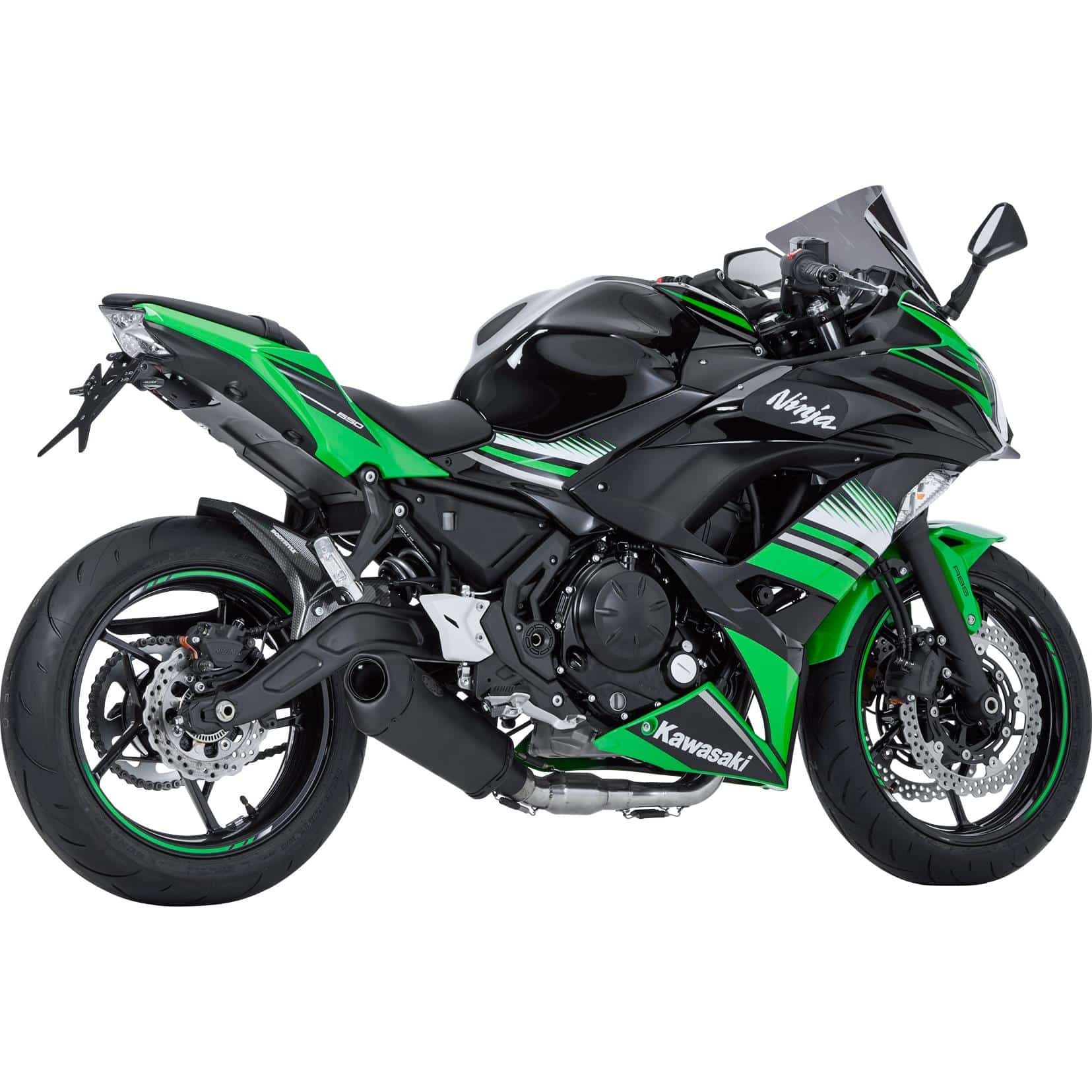 Shark exhaust DSX-10 Auspuff 2in1 schwarz für Kawa Z/Ninja 650 2017-2020 - Motorradteile & Ersatzteile - Auspuff