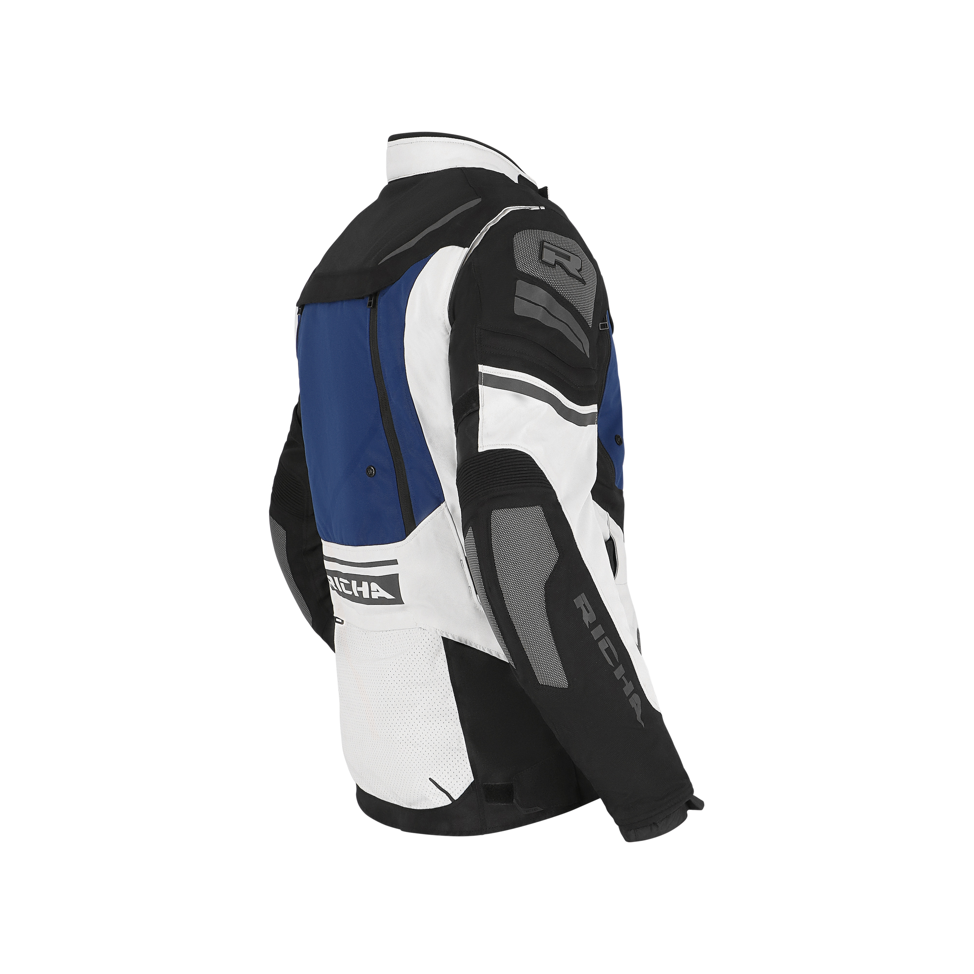 Richa-Infinity 2 Adventure Textiljacke hellgrau/blau/rot 4XL-2017411999034014