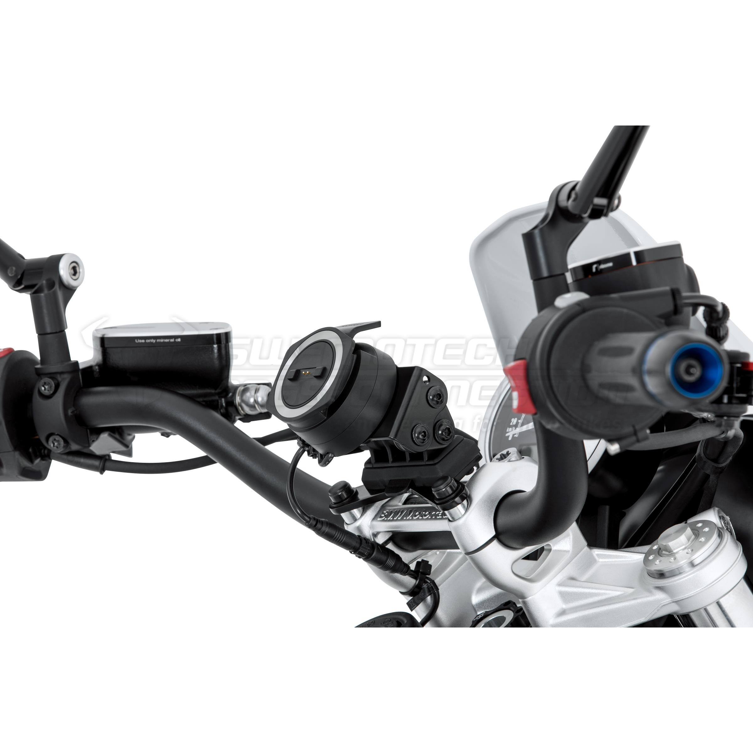 SW-MOTECH Navi-Halter Quick-Lock an Lenker GPS.07.646.10600/B - Motorradzubehör - Multimedia