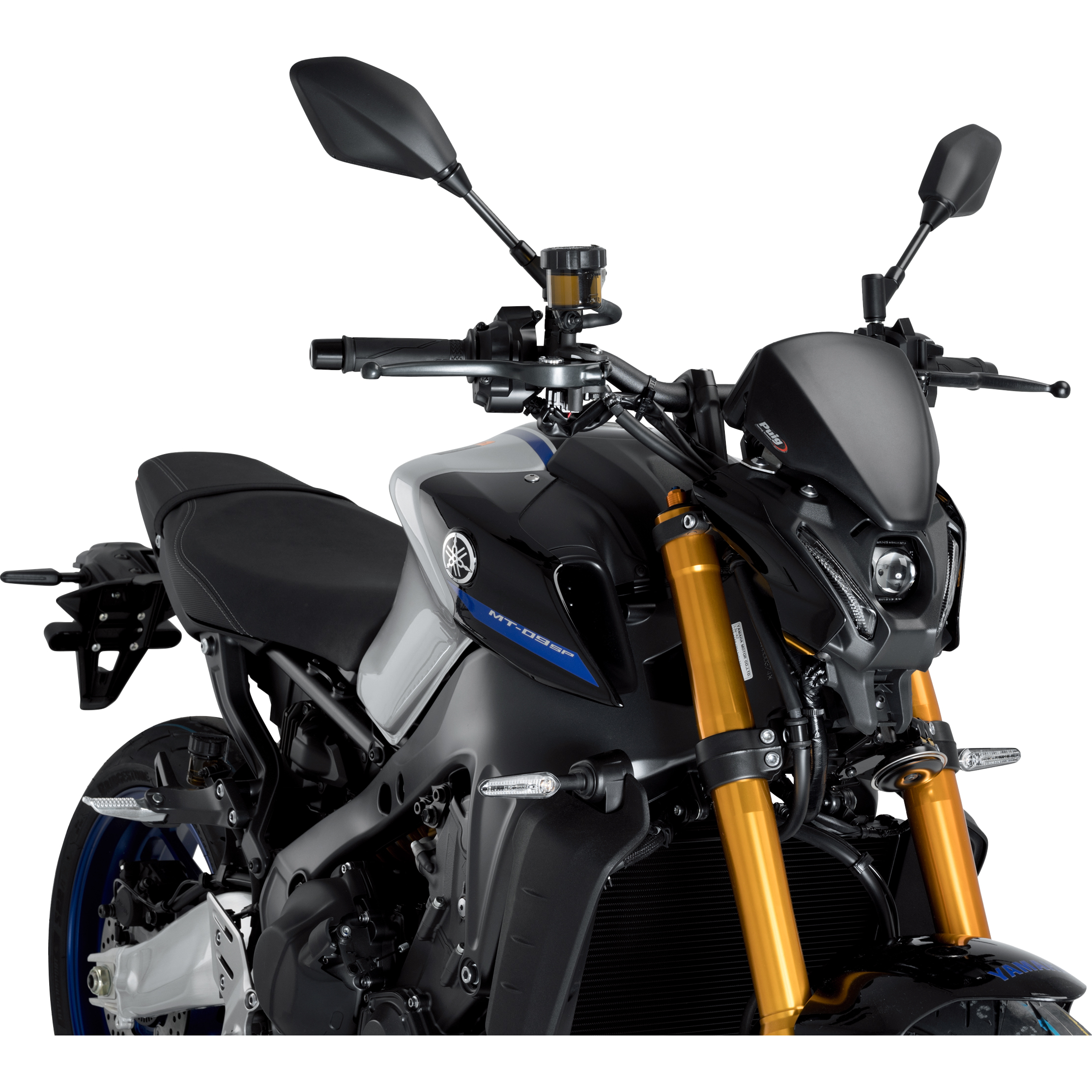 Puig Windschutzscheibe NG Sport+ matt schwarz für MT-09 /SP 2021- - Motorradteile & Ersatzteile - Anbauteile