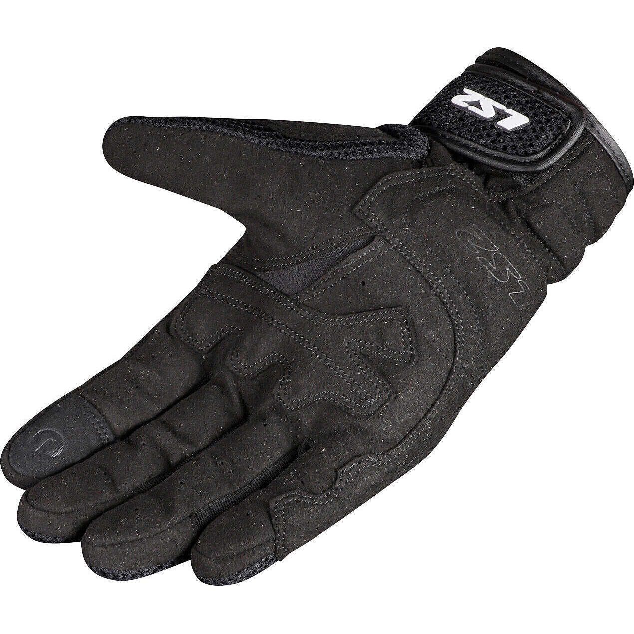LS2-Kubra Mesh Motorradhandschuh schwarz-0002119007001