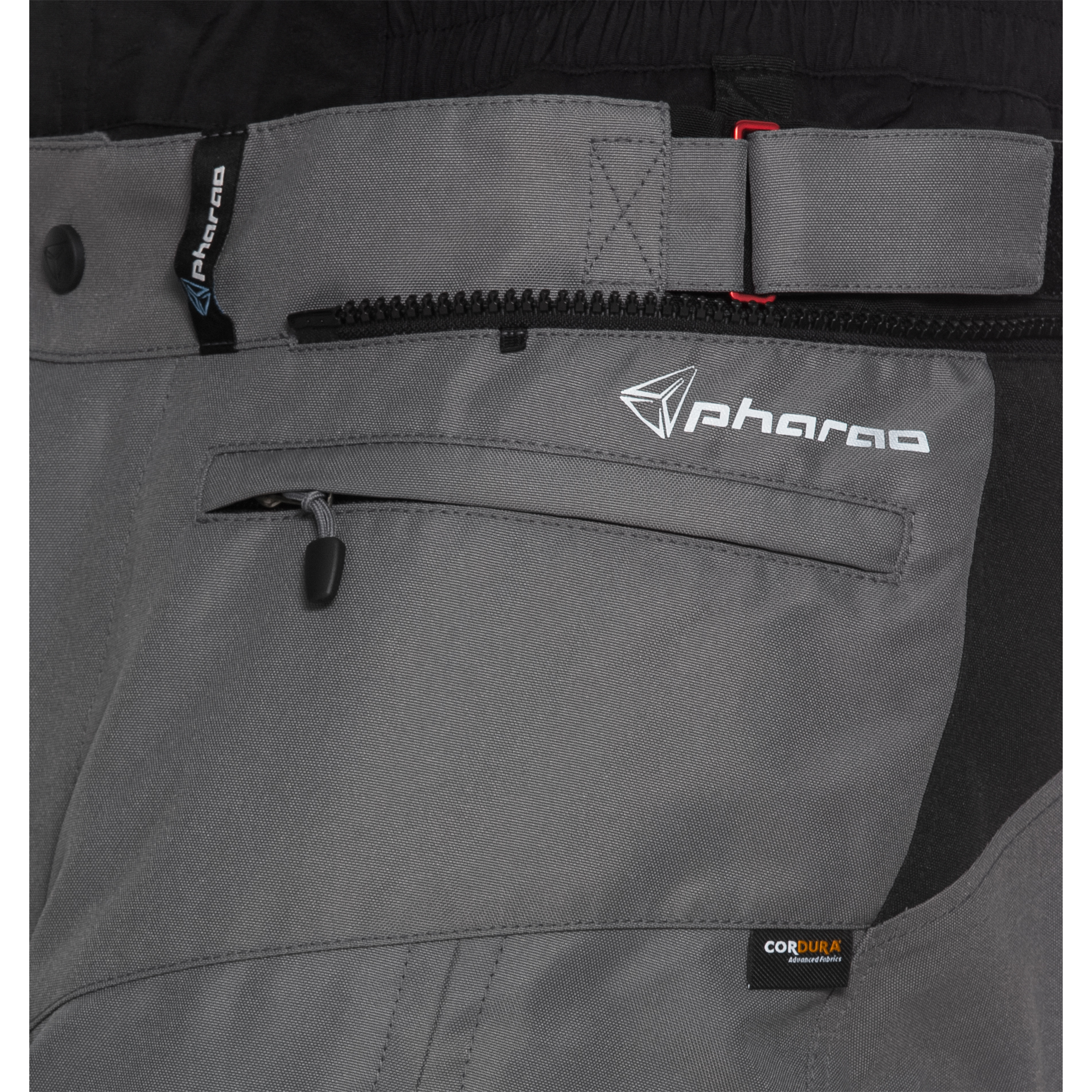 Pharao-Tura WP Adv. Textil-/Lederhose grau/schwarz XXL-2111261003007012