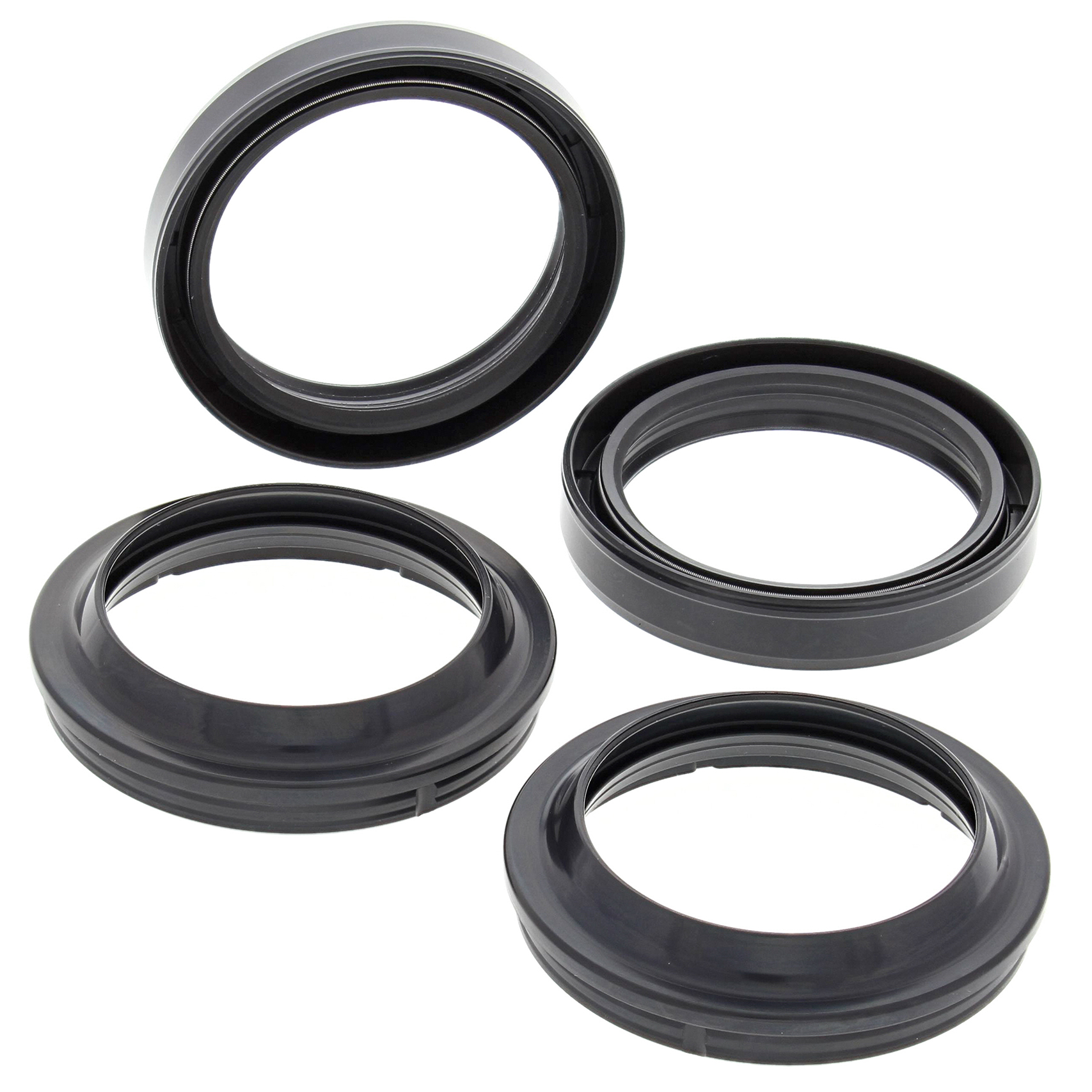 All-Balls Racing Gabelsimmerringe mit Staubkappen 56-158 48x61x11 mm - Motorradteile & Ersatzteile - Federung & Gabel - Farbe: Schwarz