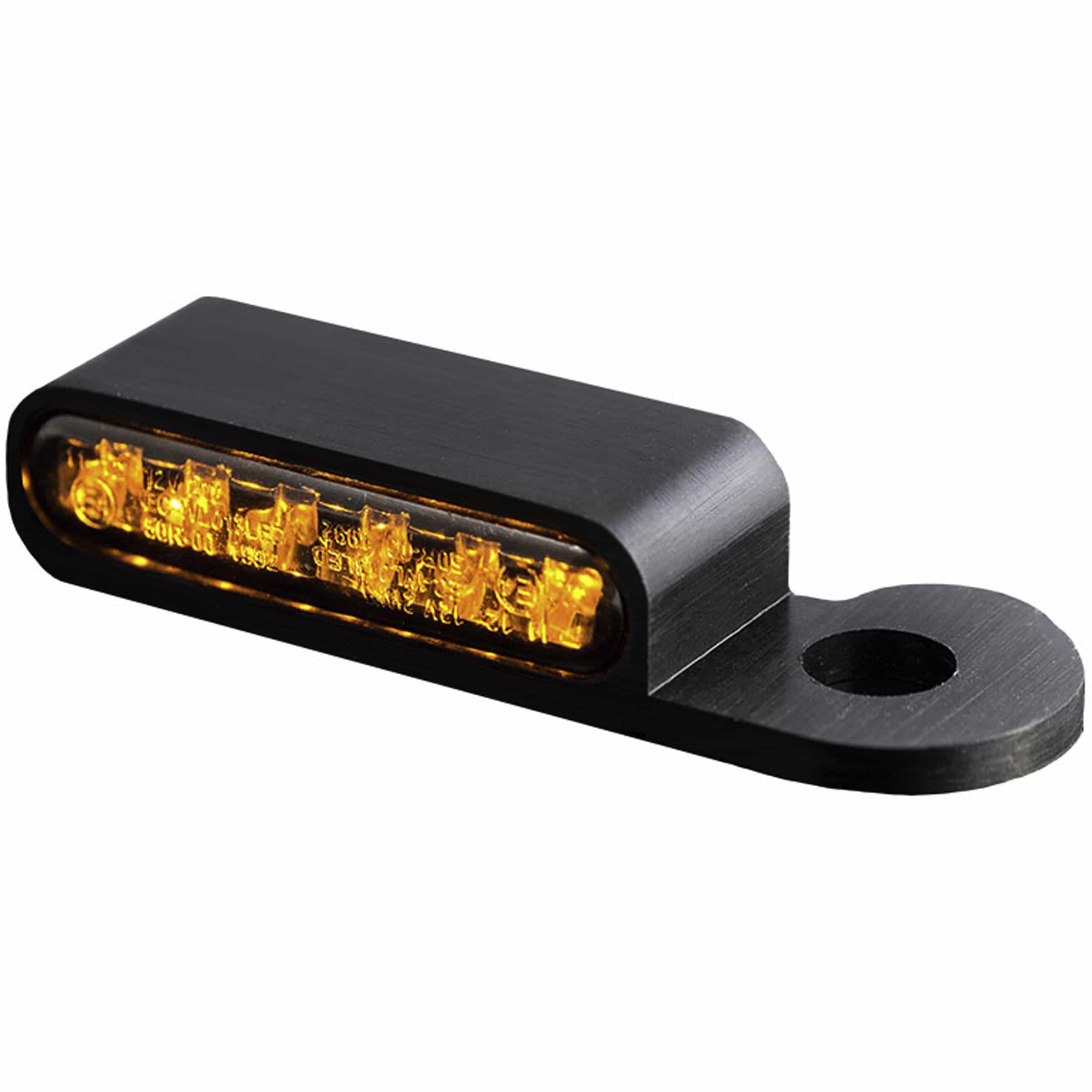 HeinzBikes LED Alu Blinkerpaar vorne für Harley S Modelle schwarz - Motorradteile & Ersatzteile - Beleuchtung