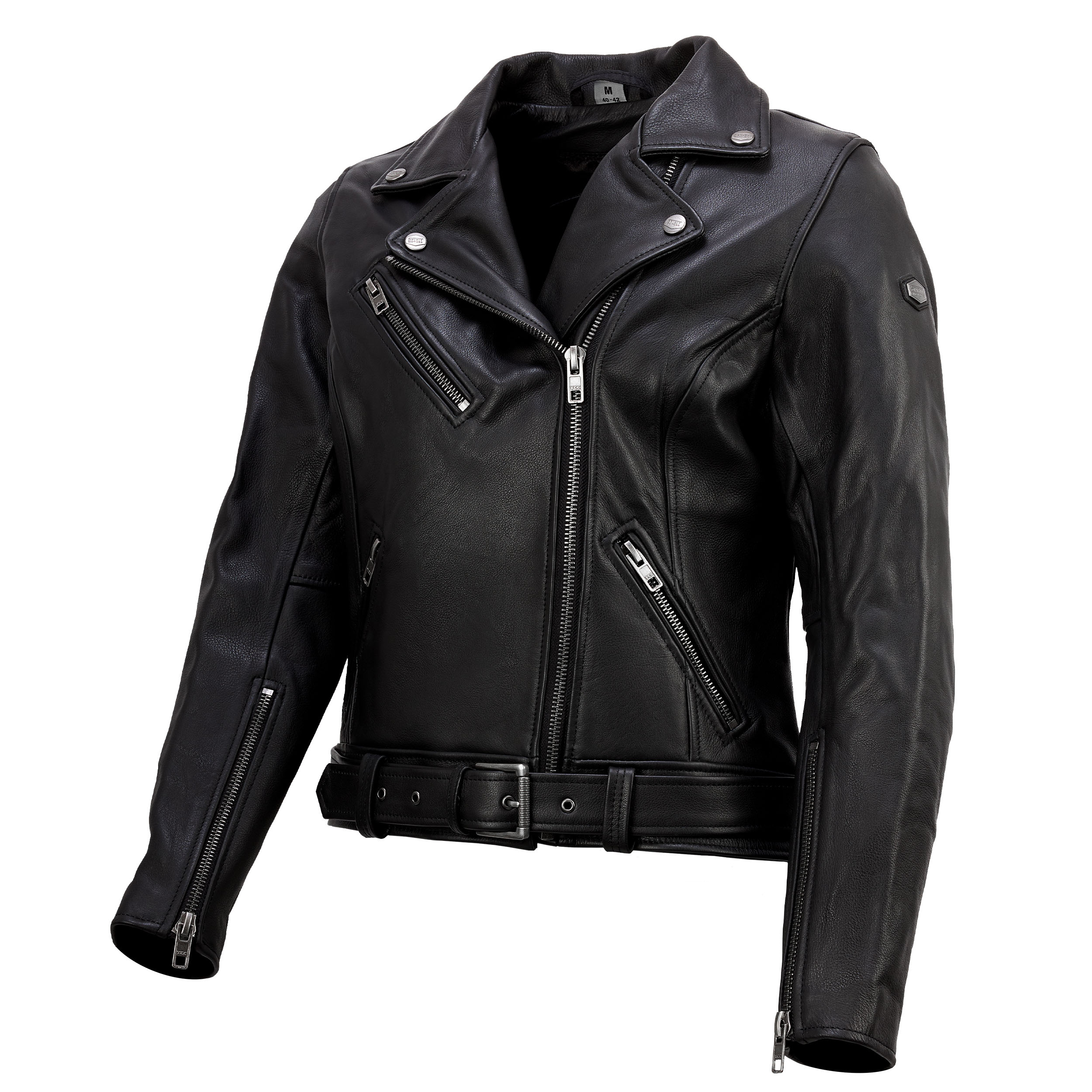 Spirit Motors-Daisy Damen Biker Lederjacke-0001660999001012