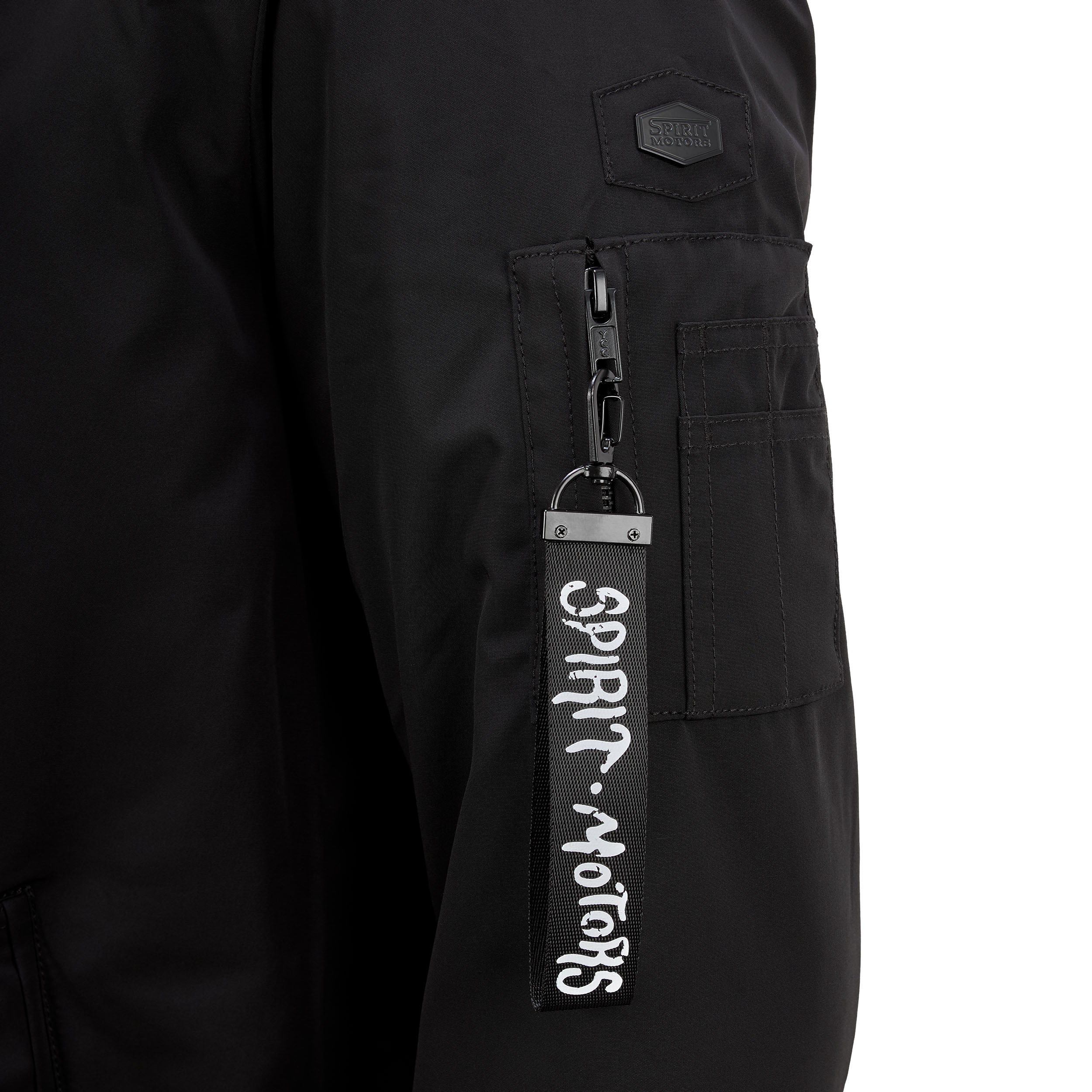 Spirit Motors-Dave Bomber Motorradjacke schwarz M-0001655999001009