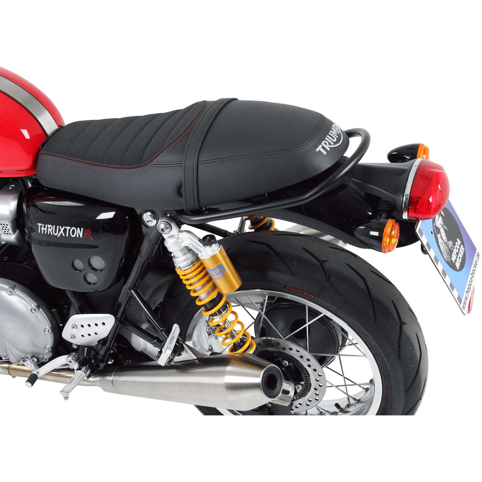 Hepco & Becker Soziushaltegriff/Reling schwarz für Triumph Thruxton 1200 - Motorradteile & Ersatzteile - Lenker, Griffe & Hebel