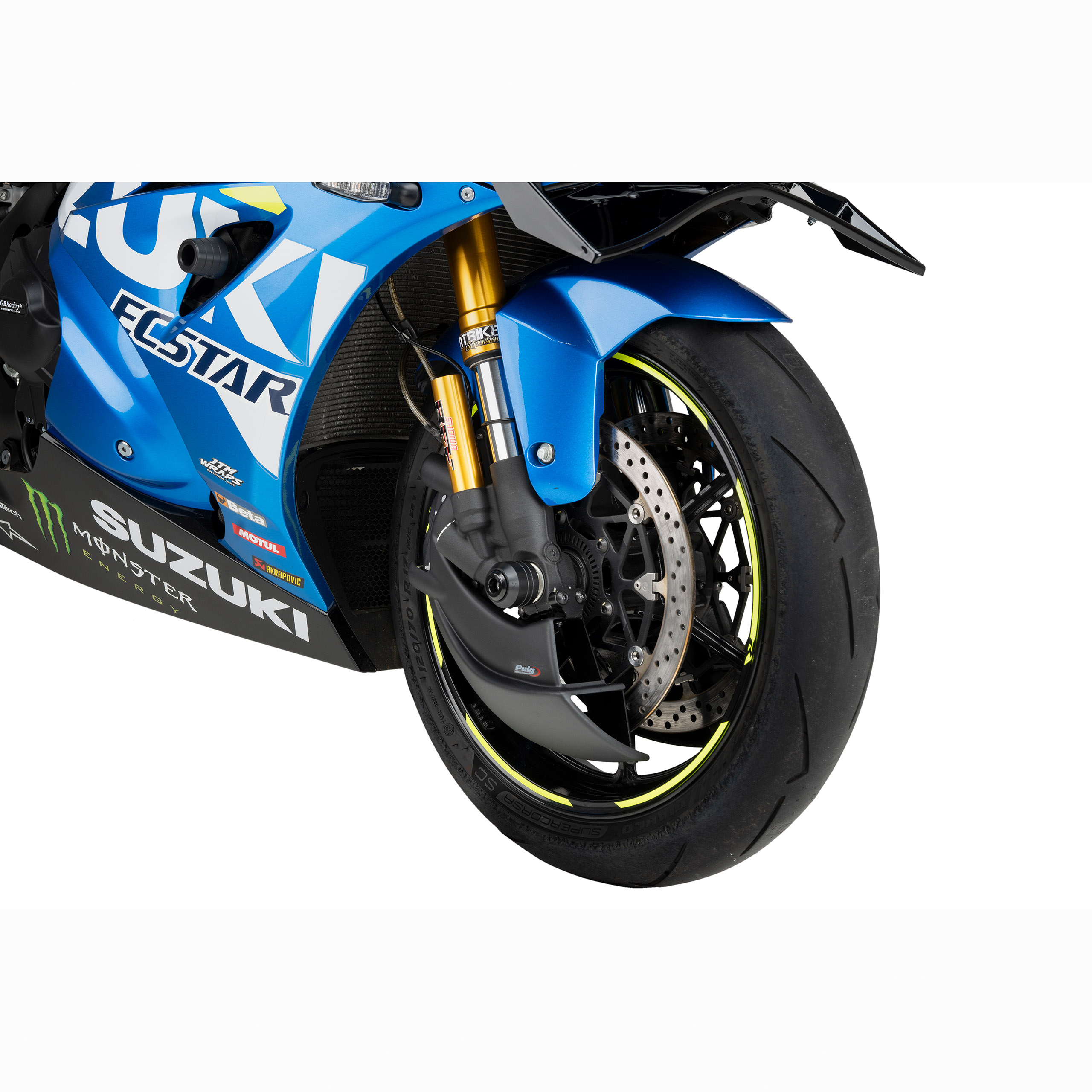 Puig Bremsenkühler vorne mattschwarz für GSX-R 1000 /R 2009-2021 - Motorradteile & Ersatzteile - Bremsen