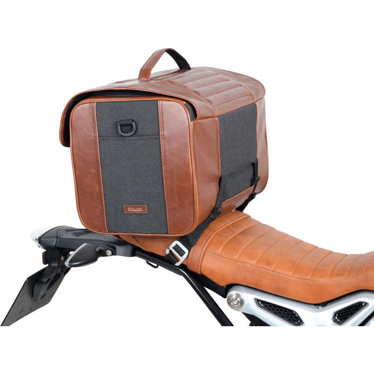 Shad-Hecktasche Cafe Racer SR28 27 Liter schwarz/braun-5733831212000020