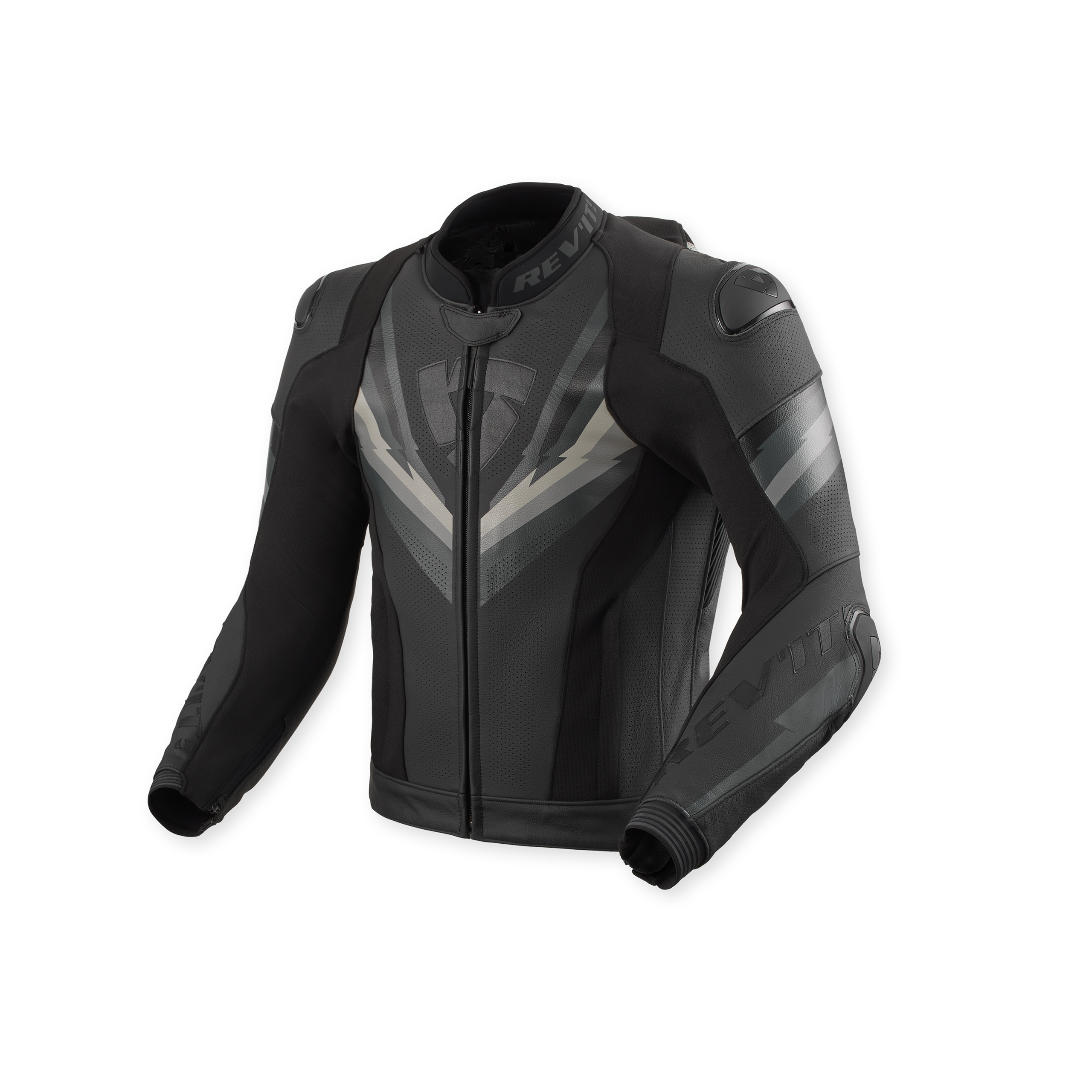 REV'IT!-Quantum 3 Pro Lederjacke schwarz/anthrazit 54-0000782999084308