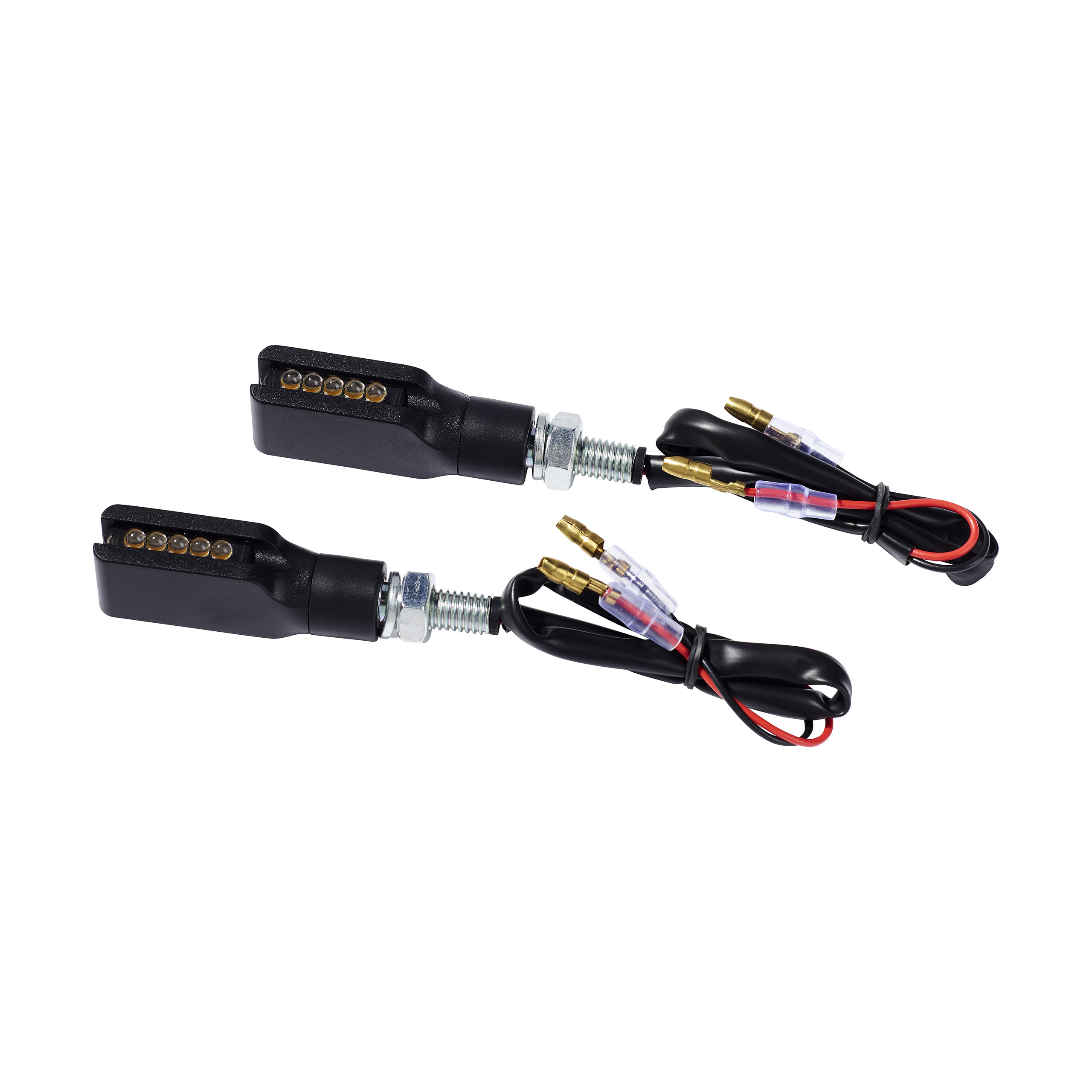 Hashiru LED indicator pair Street M8 black 52x14x19mm