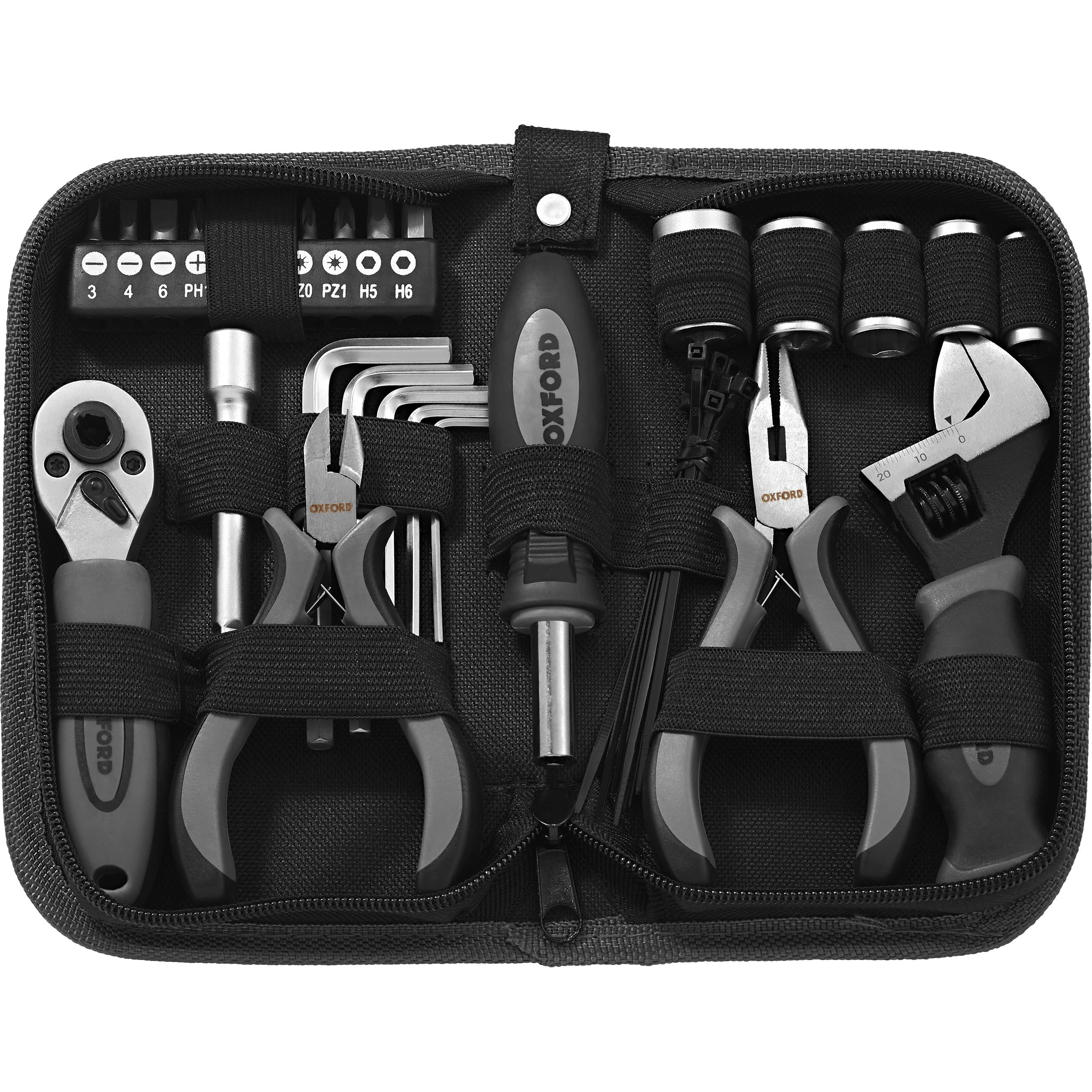 Oxford Tool Kit Pro Bordwerkzeug 27-teilig - Motorradzubehör - Werkzeuge