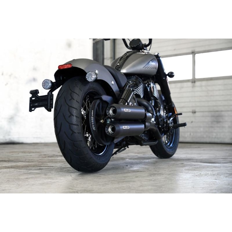 Miller Exhaust Auspuff Tapered Paar schwarz für Indian Sport Chief /RT 25- - Motorradteile & Ersatzteile - Auspuff