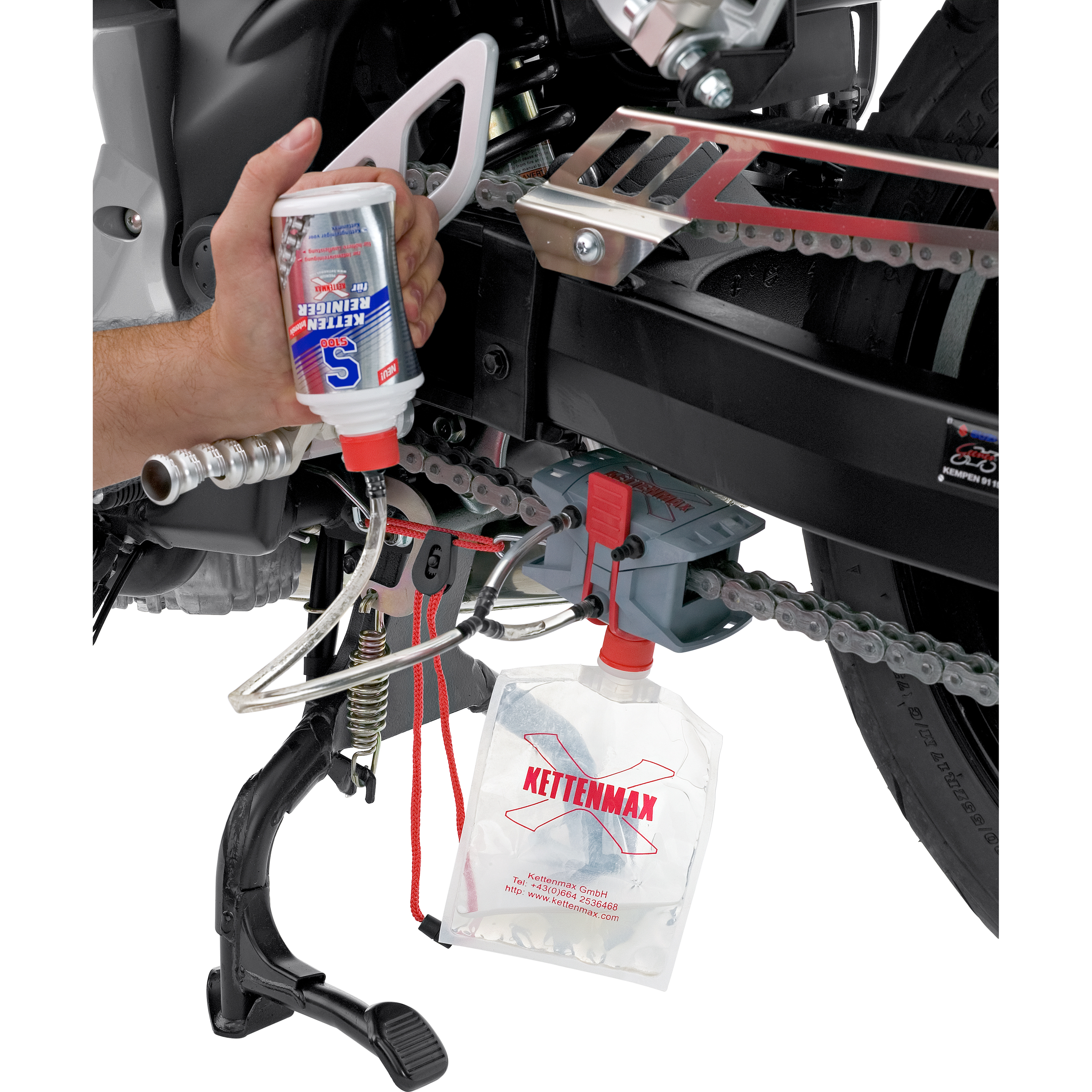 Kettenmax-Premium Ketten-Pflegewerkzeug mit S100 Kettenreiniger/-spray-5735951145001263