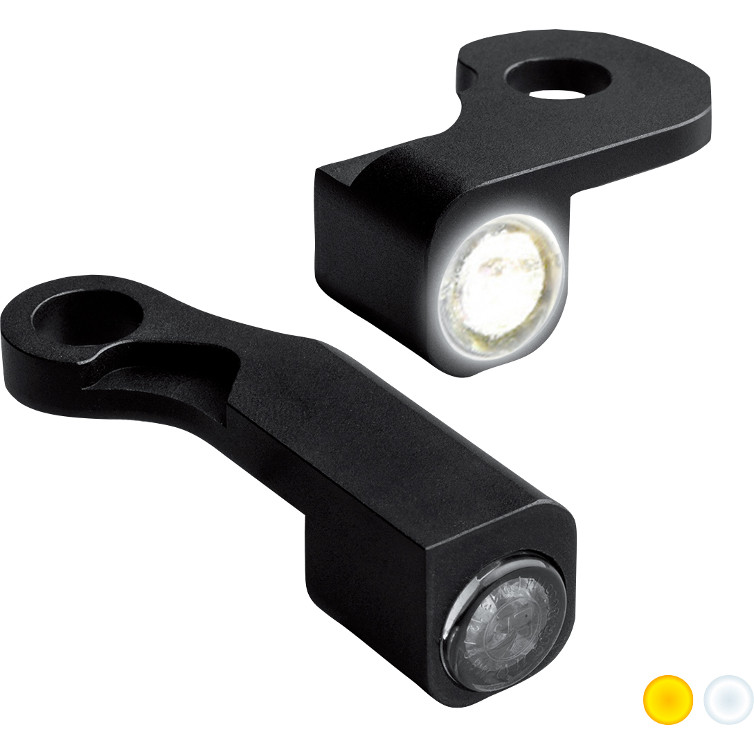 HeinzBikes LED Blinker/Positionslichtpaar Nano für Softail 15-17 schwar - Motorradteile & Ersatzteile - Beleuchtung