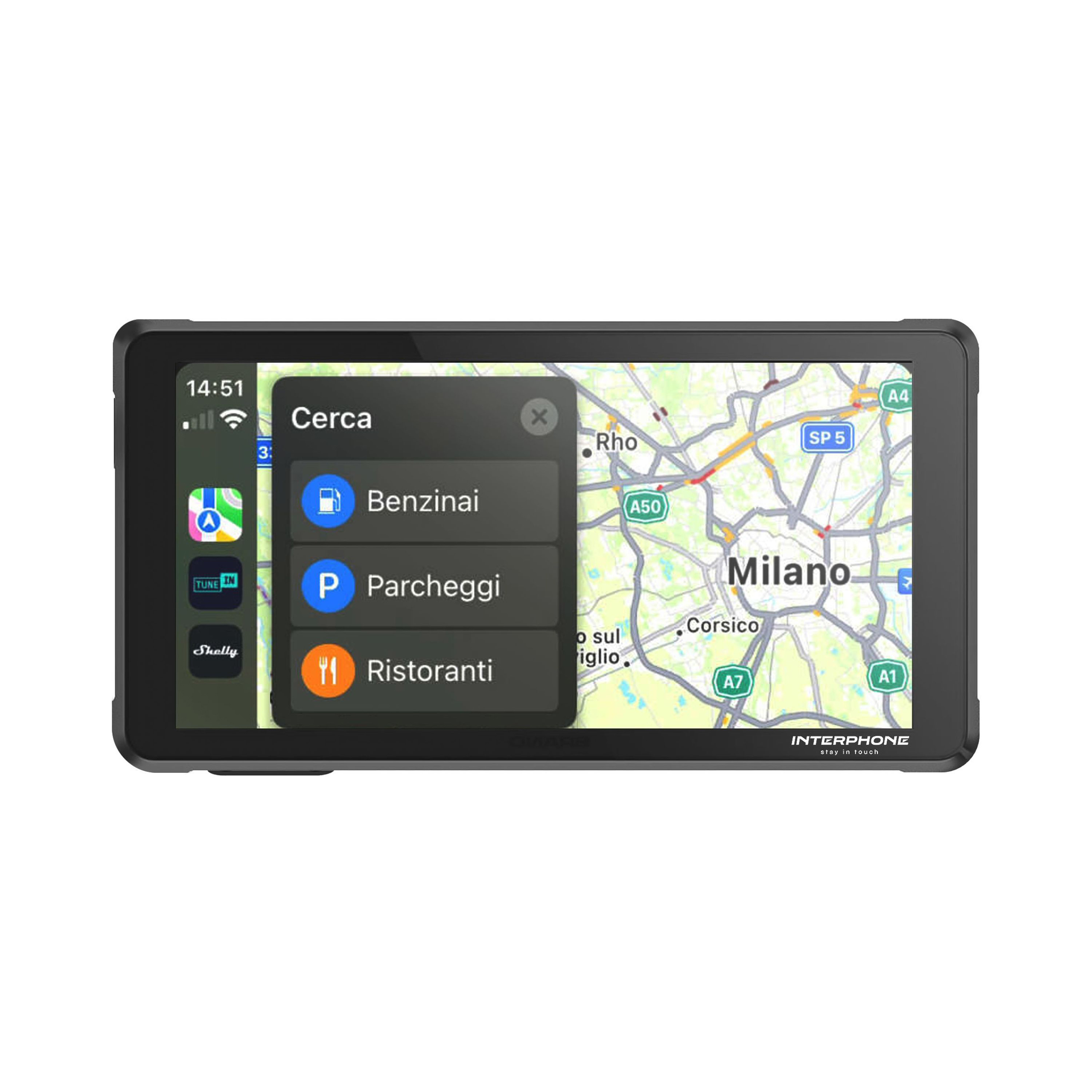 Interphone-Ridesync Android Auto/ Apple Carplay kabellos Bildschirm 5,5-0000759180000000