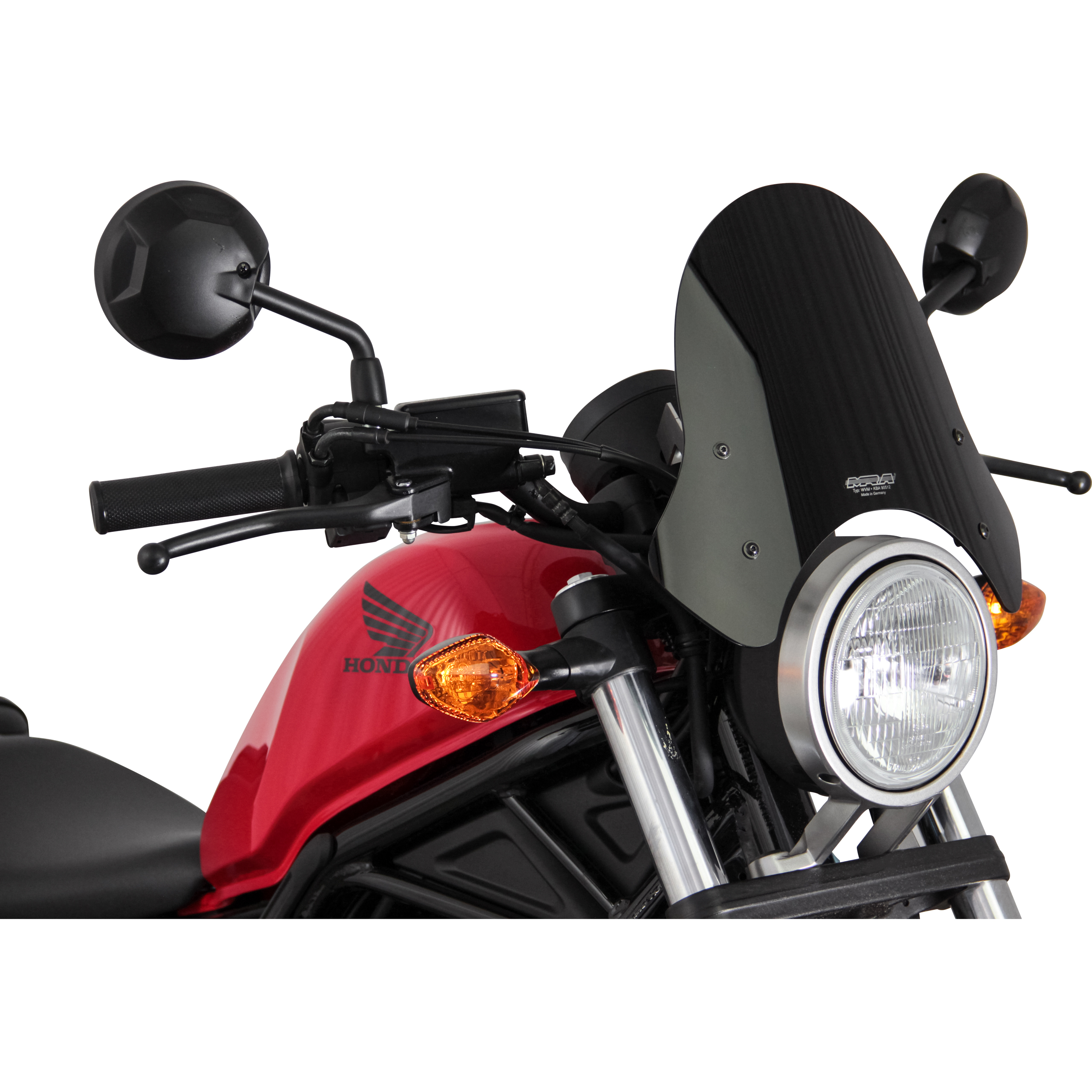 MRA Sportscheibe NSP schwarz für Honda CMX 500 Rebel 2017-2019 - Motorradteile & Ersatzteile - Verkleidungen & Abdeckungen