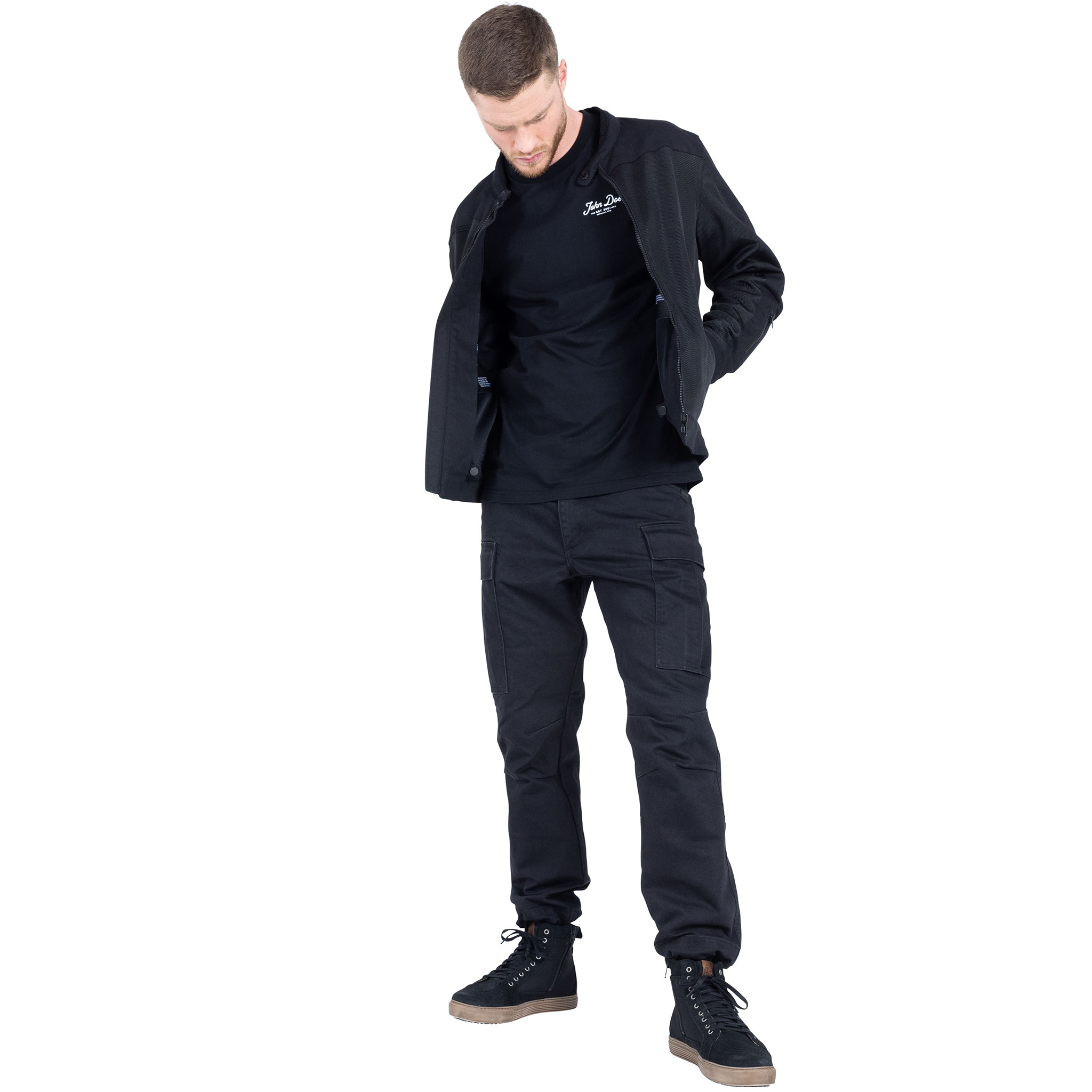 John Doe-Aero Mesh Jacke schwarz L-0000463005001010