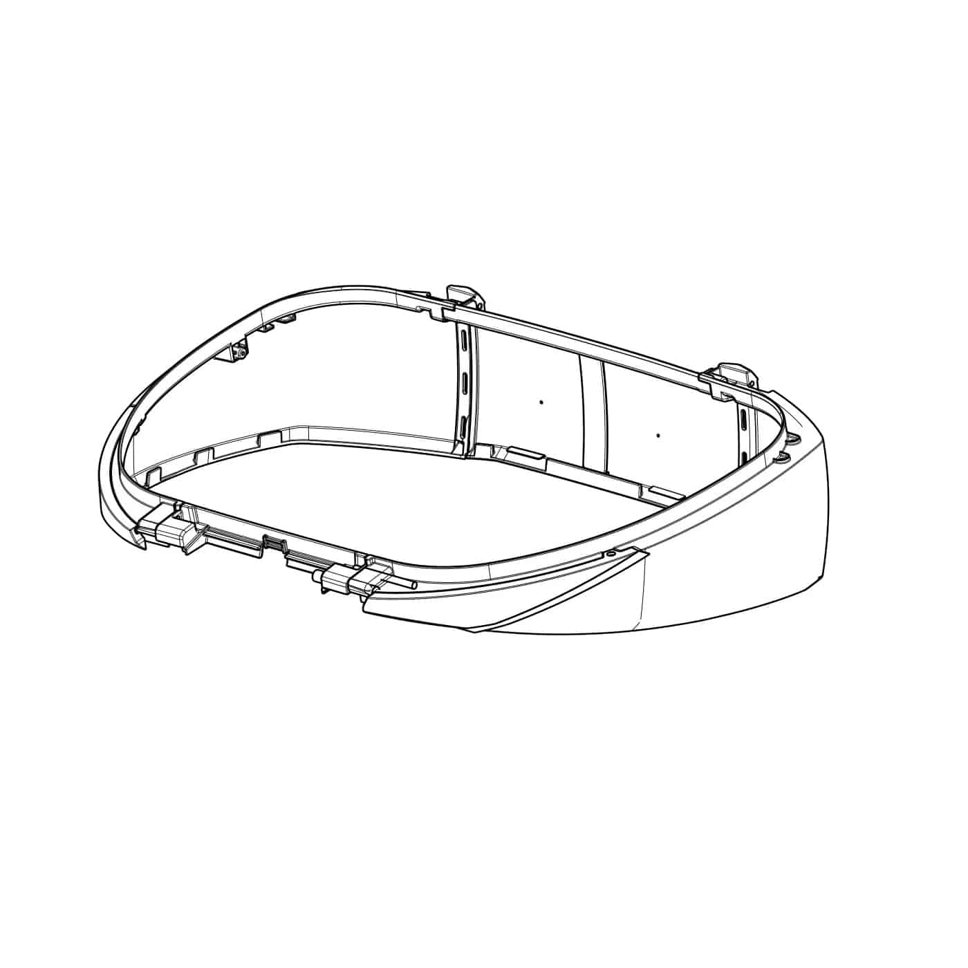 Shad spare part D1B58EMR side frame for SH38X