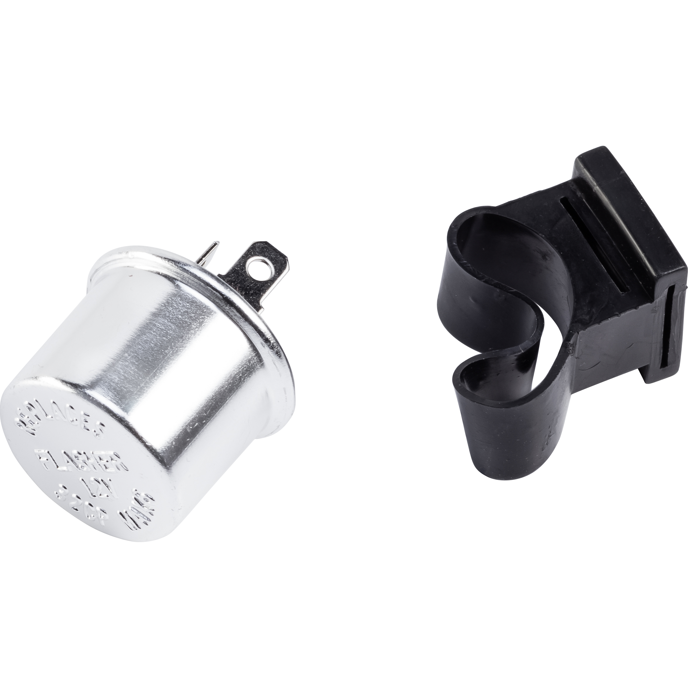 Paaschburg & Wunderlich-Blinkrelais rund Alu 12V 2x21W+3,4W-5542651022000330