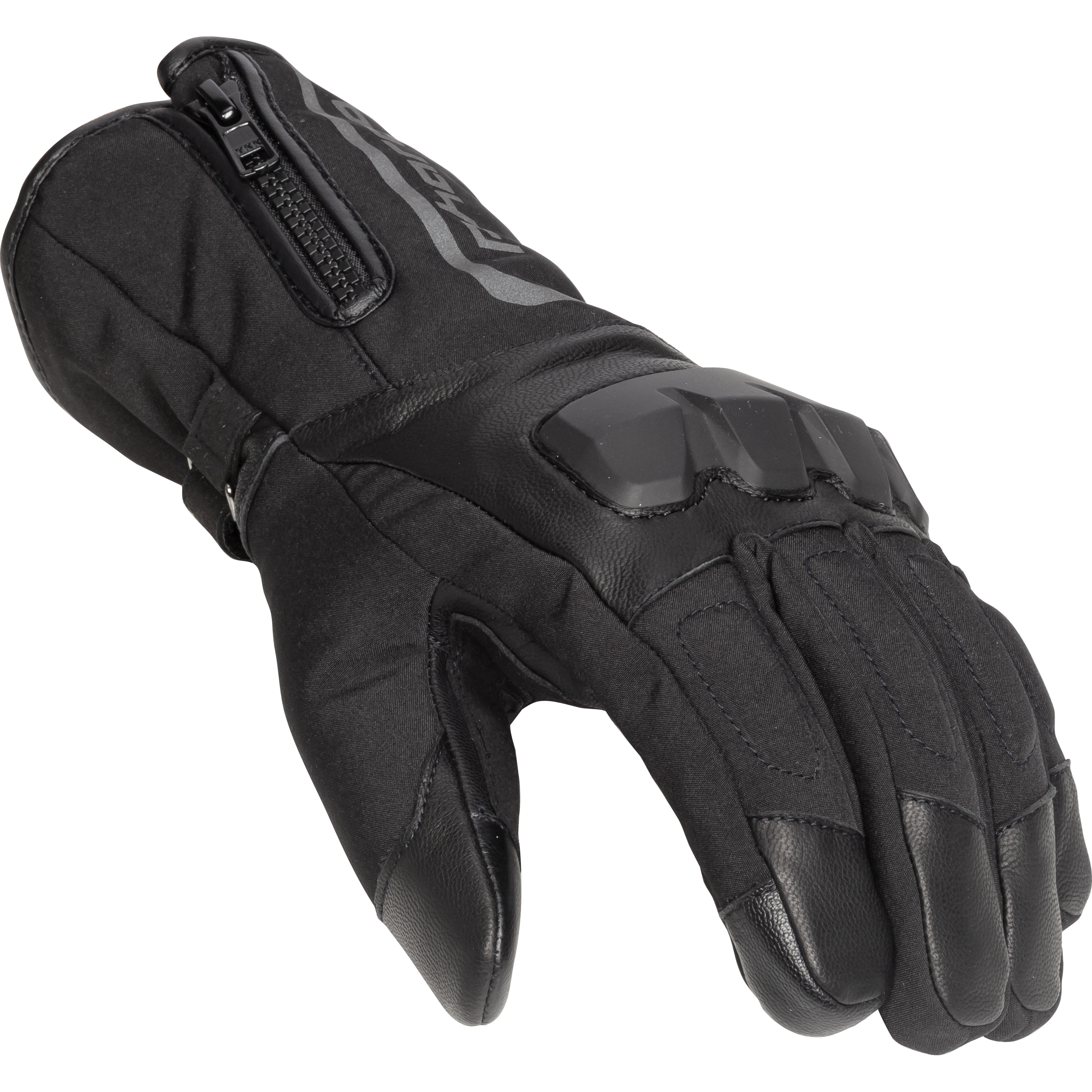Pharao-Quebec WP Leder/Textilhandschuh lang schwarz 9-3114951006001936