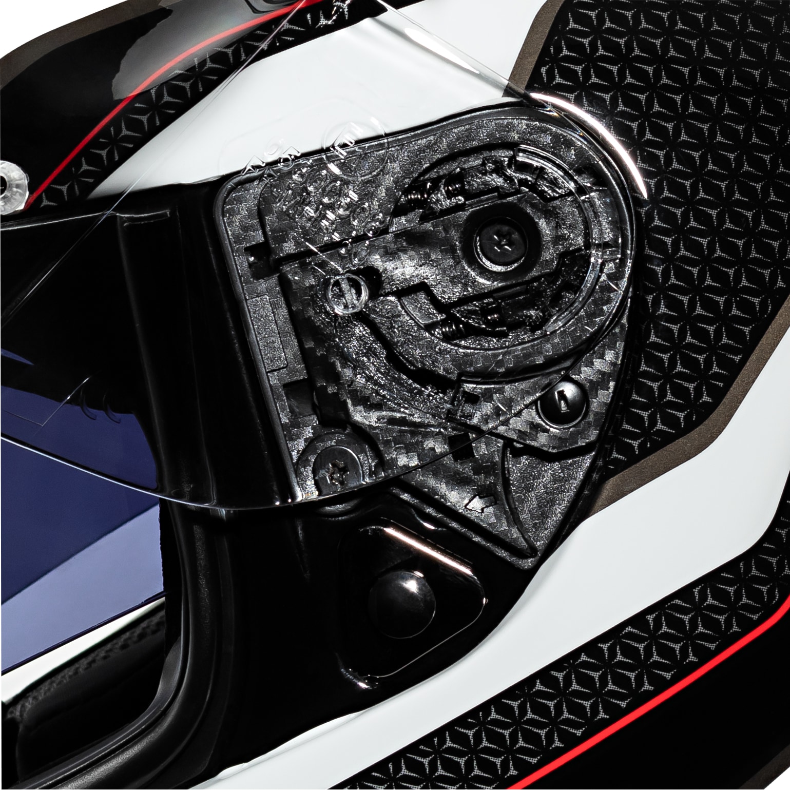 Nexo-Integralhelm Fiberglas Sport III Rot Dekor S-4603691999031008