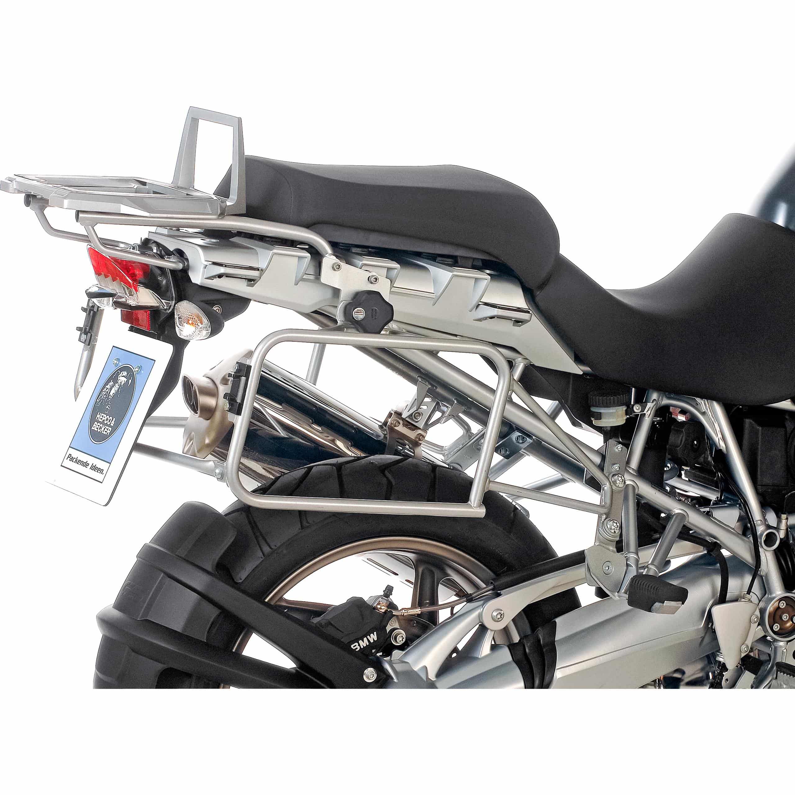 Hepco & Becker Seitenkofferträger Lock-it silber für R 1200 GS 2008-2012 - Motorradzubehör - Motorradgepäck