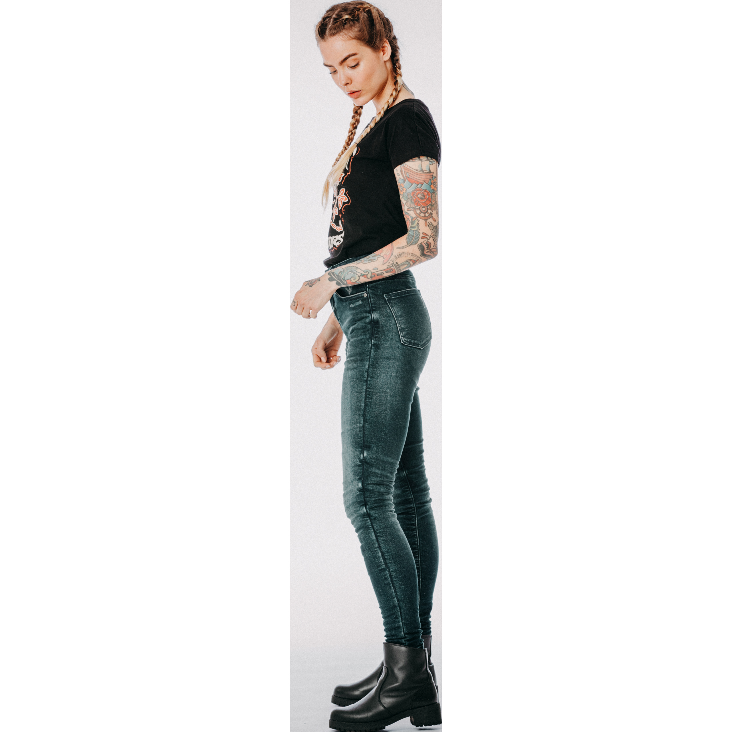 Spirit Motors-Skinny High Heather Damen Jeans blau 36/30-2100211999003230