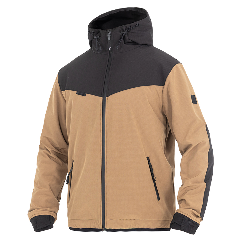 John Doe-XTM Softshell Rip-Stop Hoodie V3 desert/black XS-0001678005126007