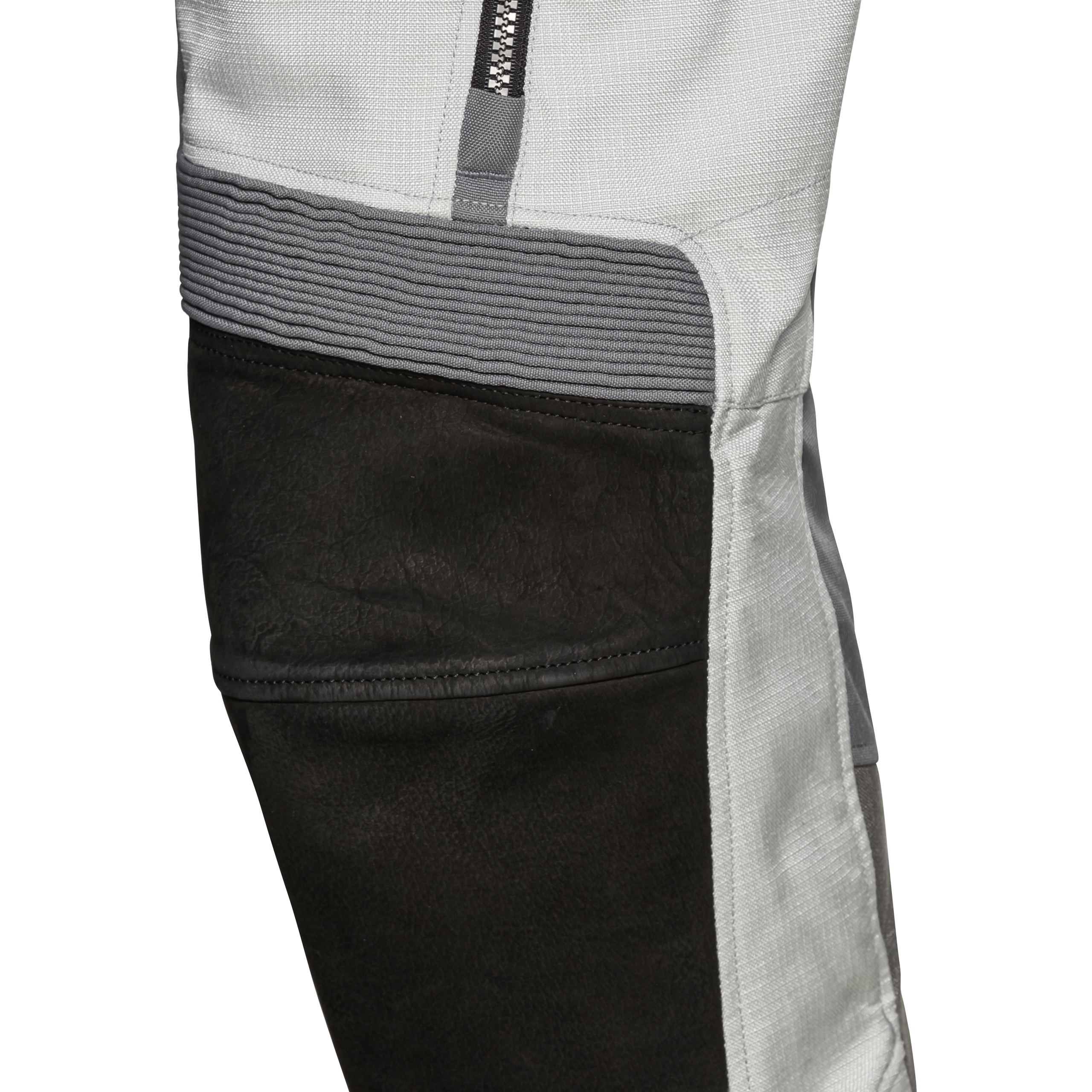 FLM-Touren Damen Leder-Textilhose 4.0 grau/schwarz L-2106481003007110